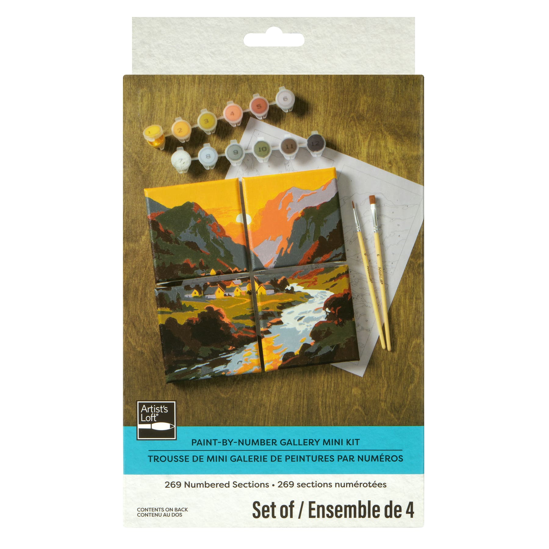 Village Mountain Paint-by-Number Gallery Mini Kit by Artist's Loft®