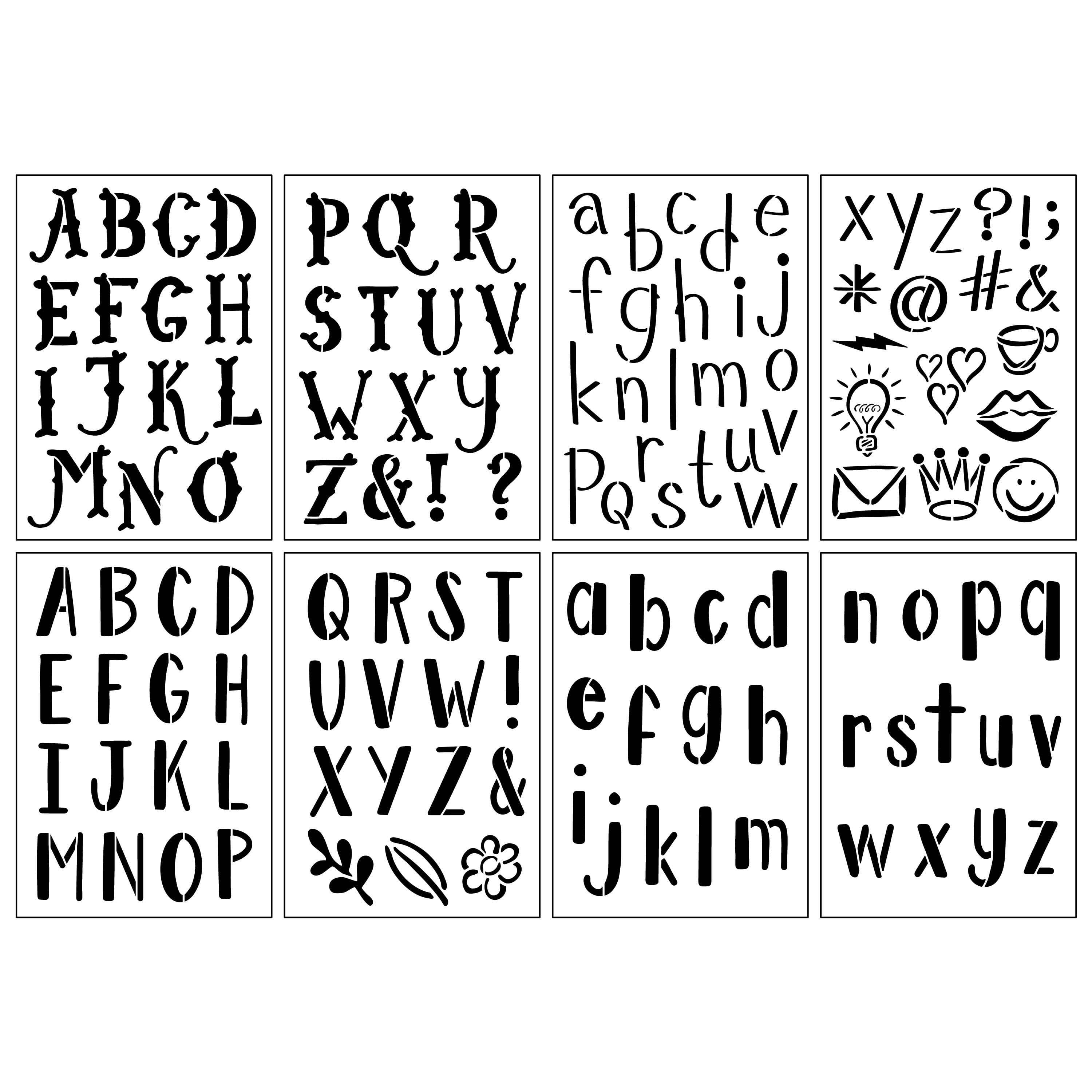 2" Summer Camp Alphabet Stencils by Craft Smart®