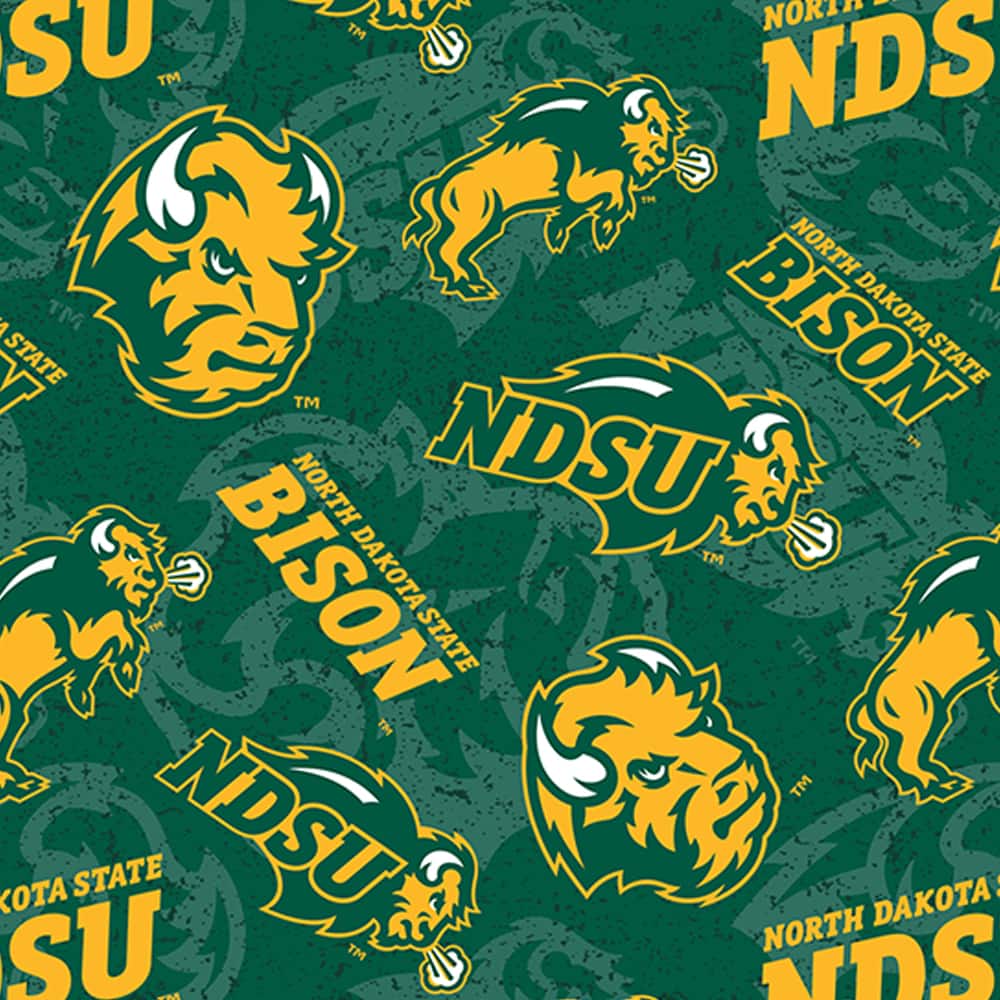 NCAA North Dakota State University Tone-on-Tone Cotton Fabric