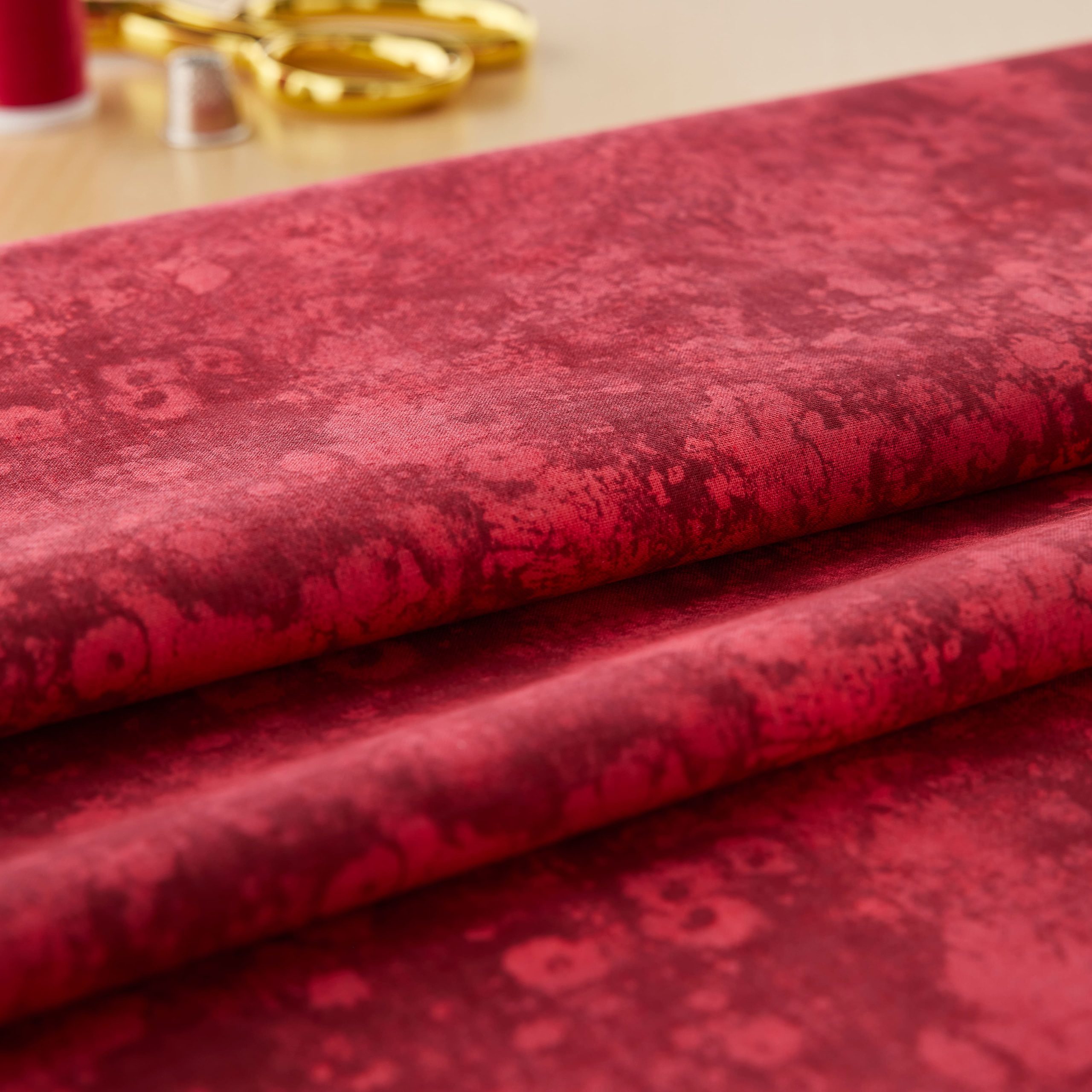 Fabric Traditions Red Texture Cotton Fabric - Image 2