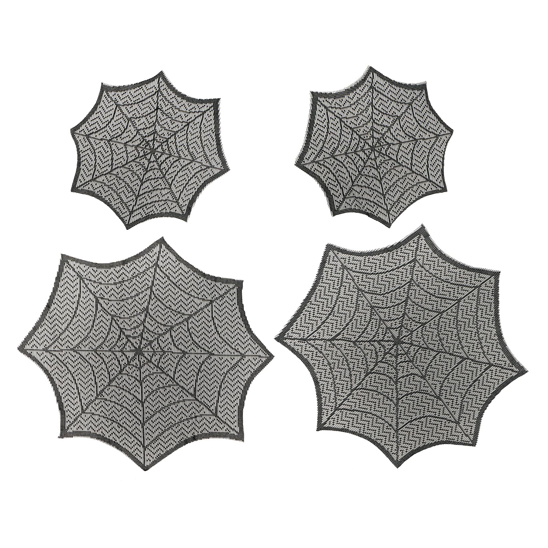 Black Spiderweb Lace Doilies by Celebrate It™