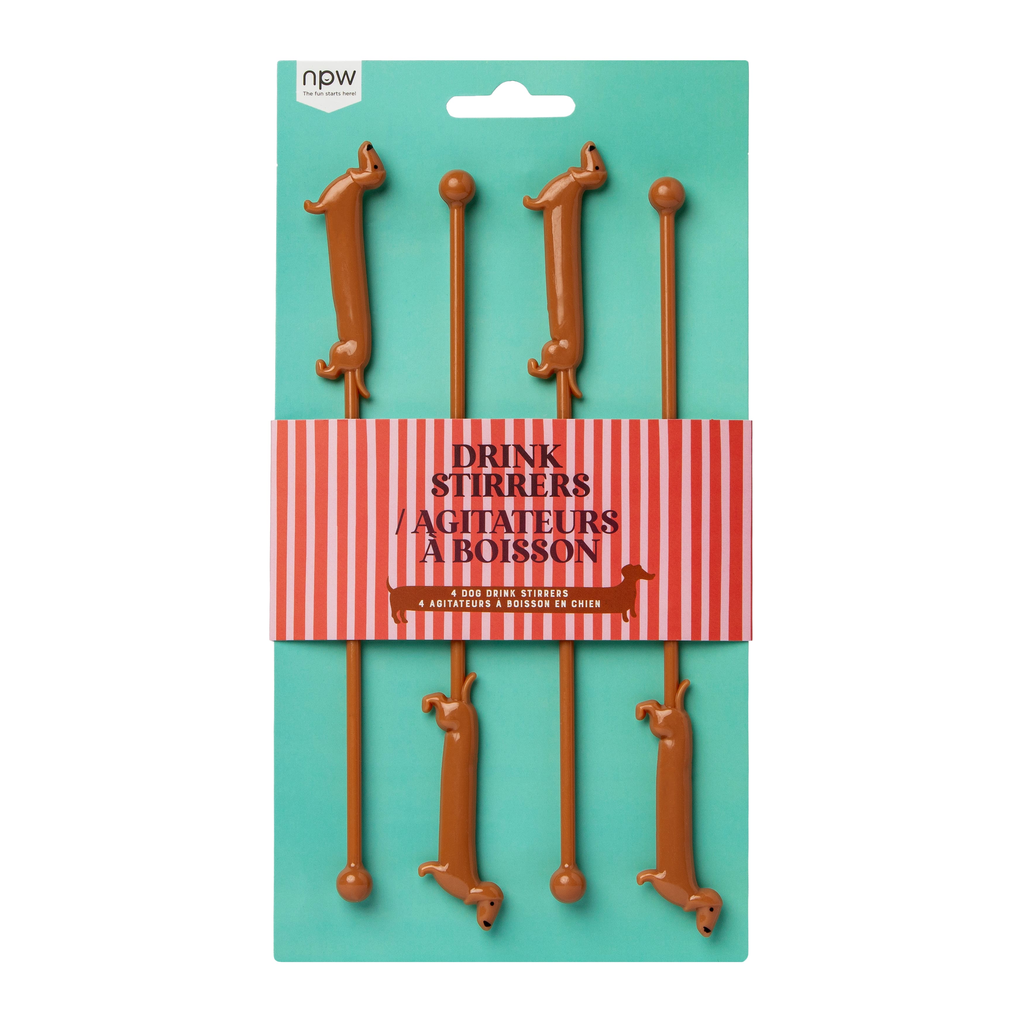 Novelty Drink Stirrers, 4ct.