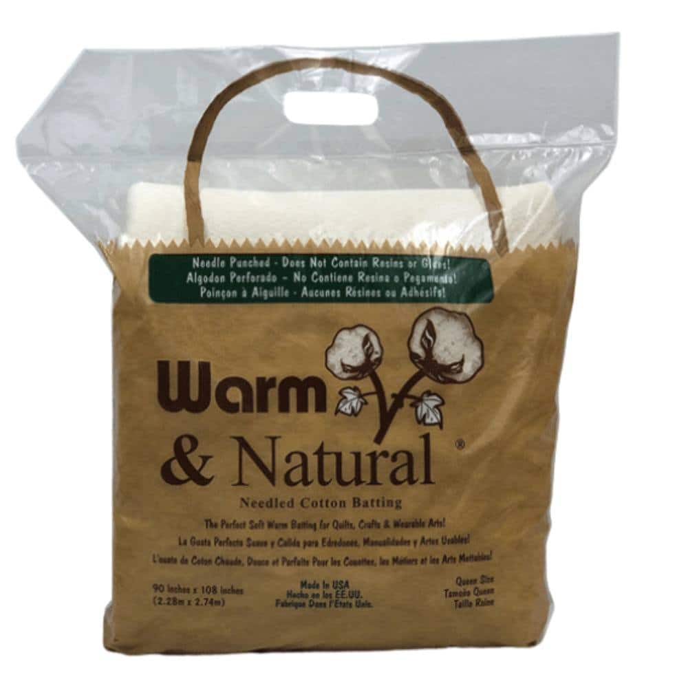 Warm & Natural® 90" x 108" Pre-Cut Queen Cotton Batting