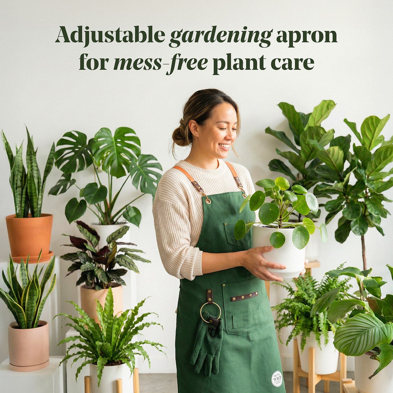 We The Wild™ Water-Resistant Plant Care Gardening Apron - Image 4