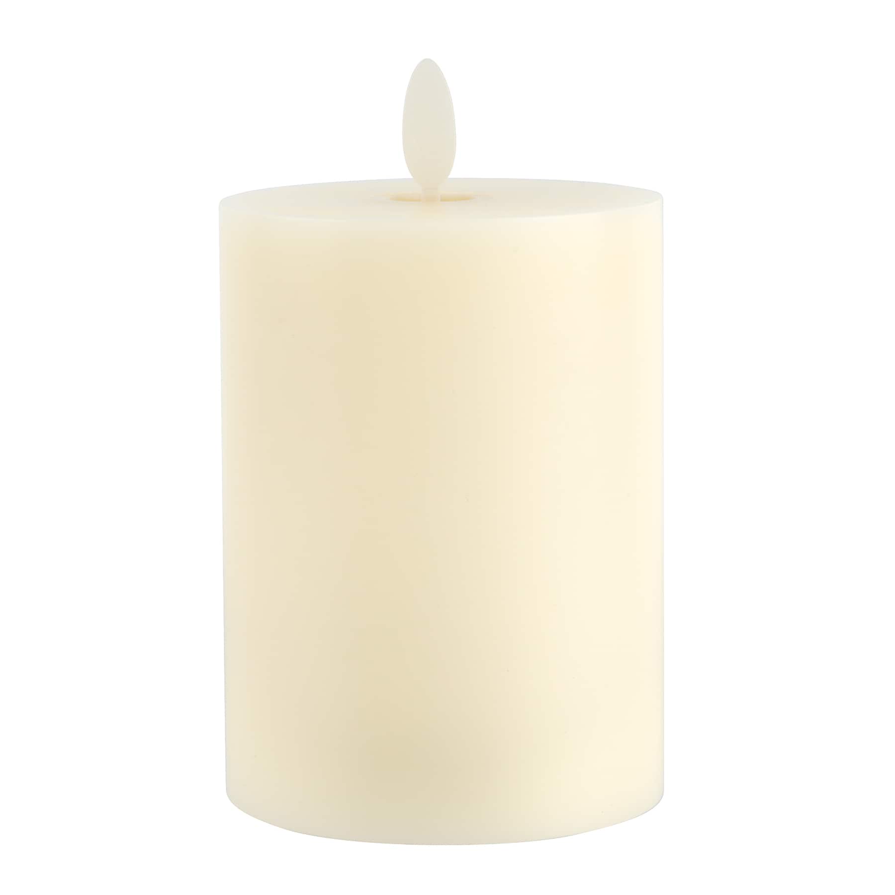 3" x 4" LED Wax Pillar Candle with Moving Flame by Ashland®