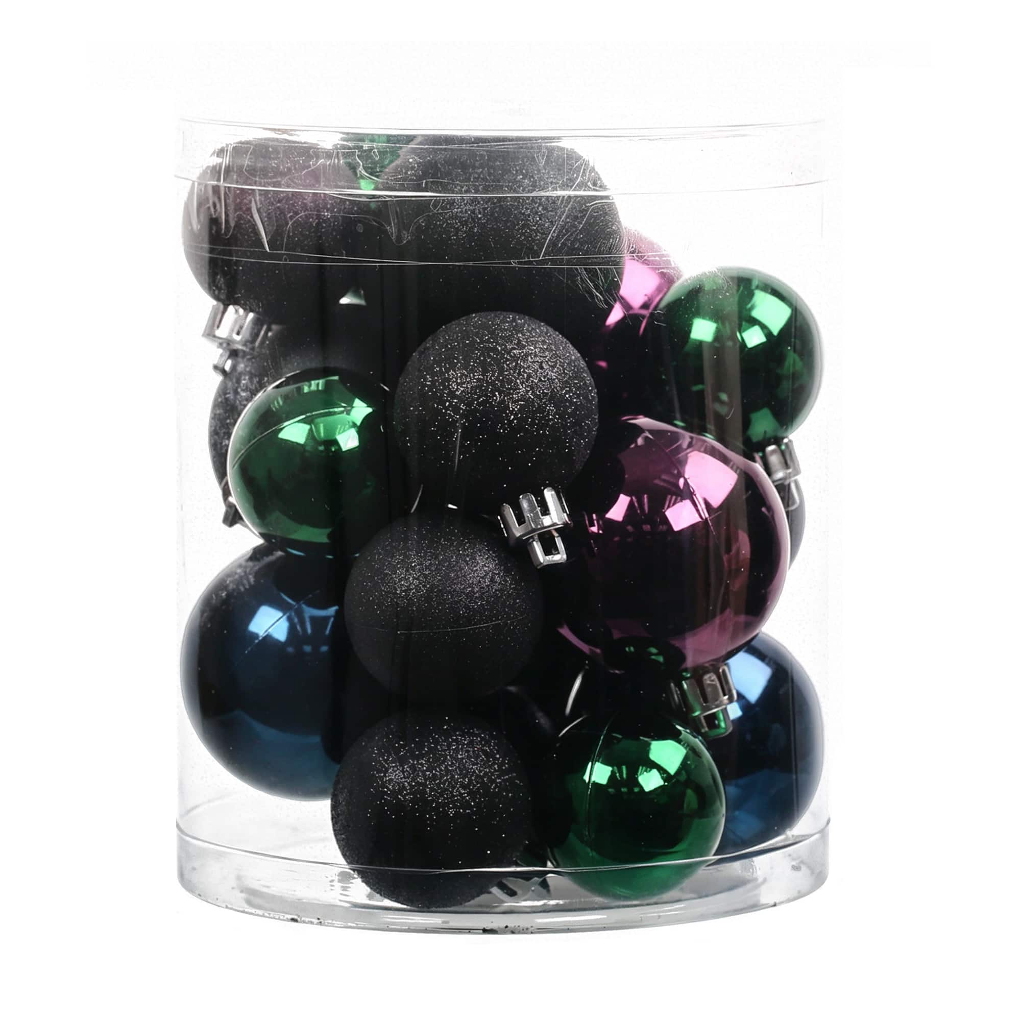 20 Pack 35mm & 48mm Dark Purple Halloween Ornaments by Ashland®