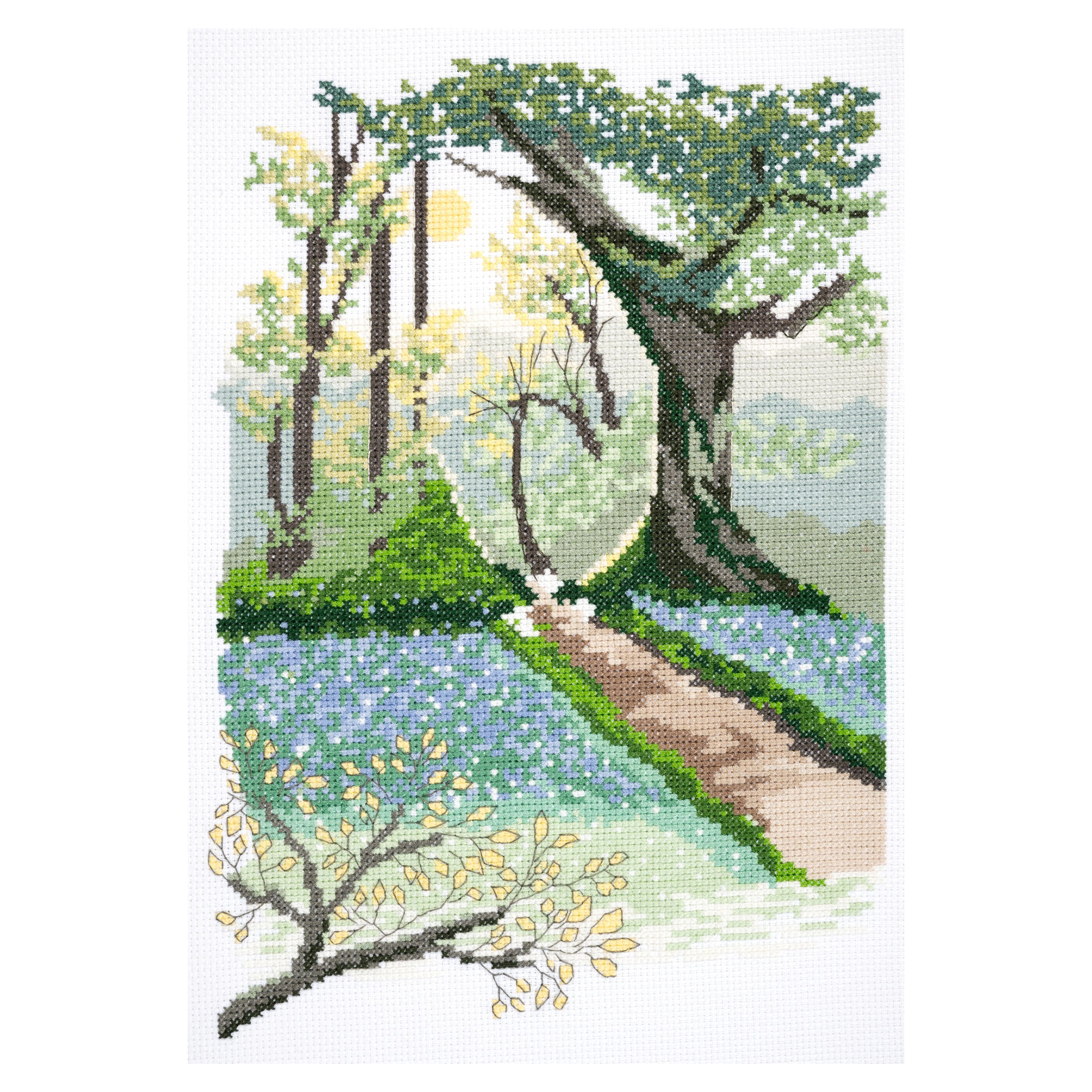 DMC® Spring Scenery Designer Collection Intermediate Cross Stitch Kit