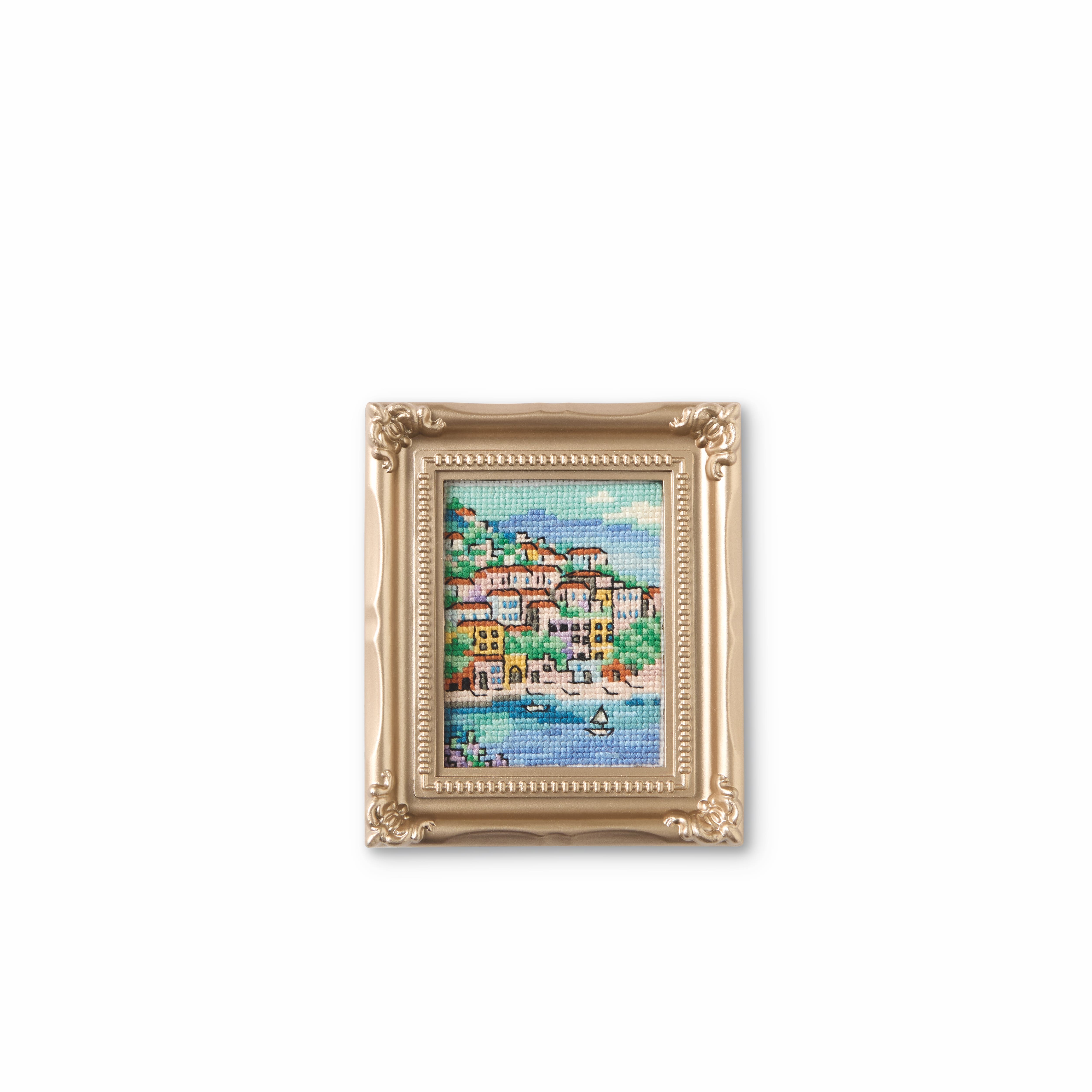 2" x 2.5" Amalfi Coast Cross Stitch Kit by Loops & Threads®