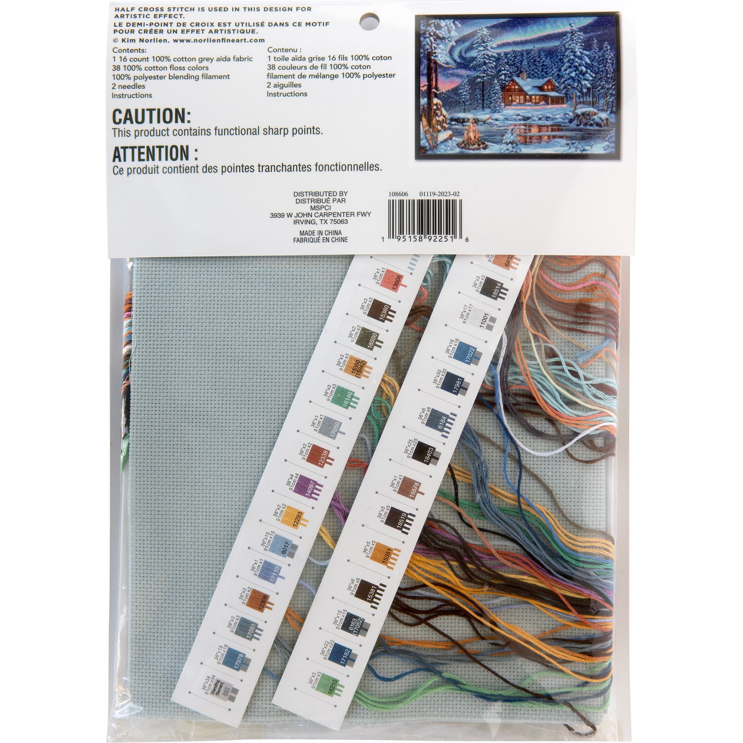 Winter Cabin Counted Cross Stitch Kit by Loops & Threads® - Image 3