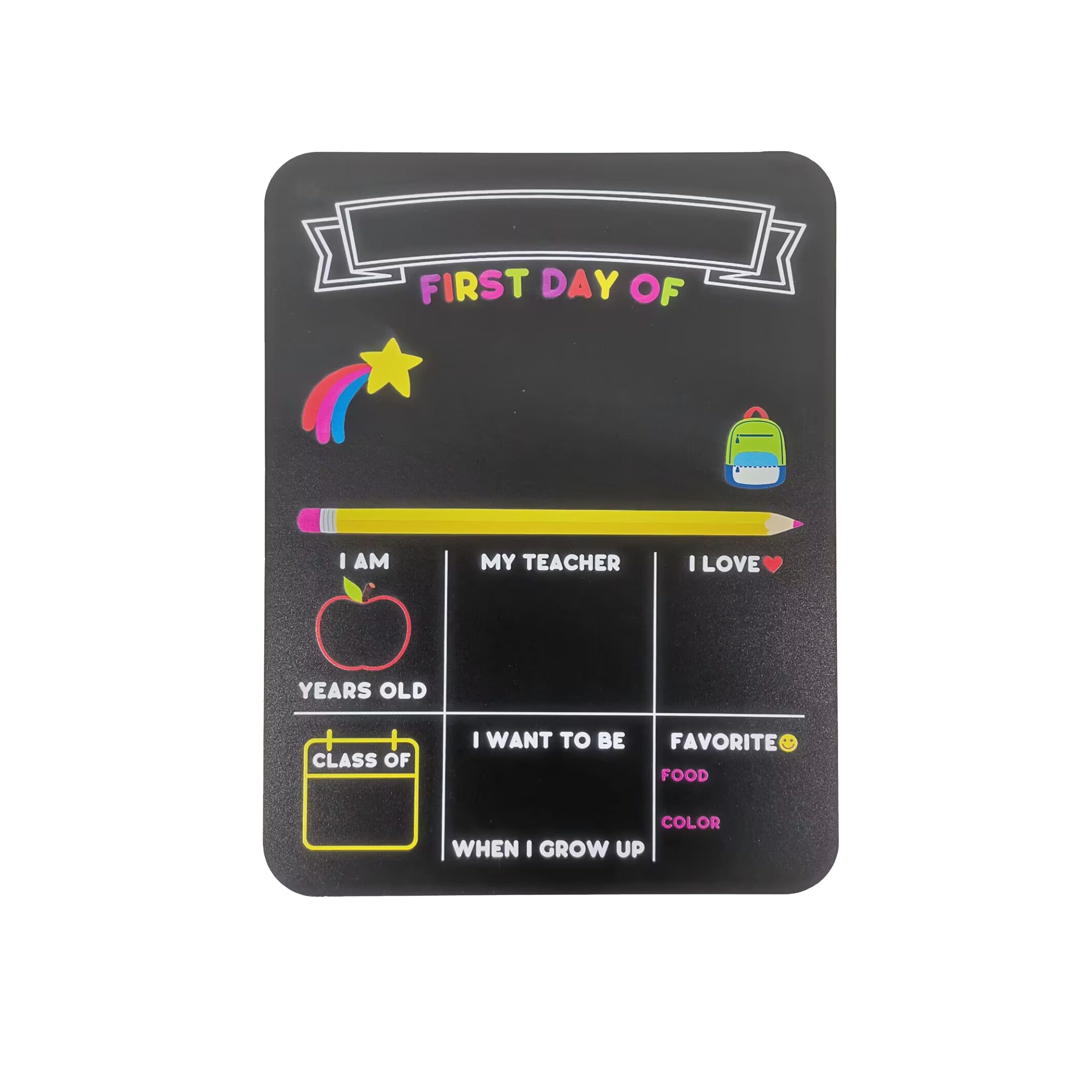 Class Rules! 15.75" x 11.75" First Day & Last Day of School Chalkboard by B2C™ - Image 2