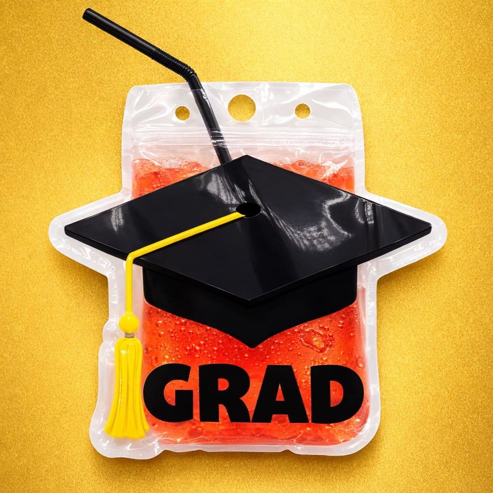 12oz. Graduation Drink Pouches, 10ct. - Image 4