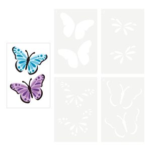 Small Butterfly Layering Stencils by Recollections™
