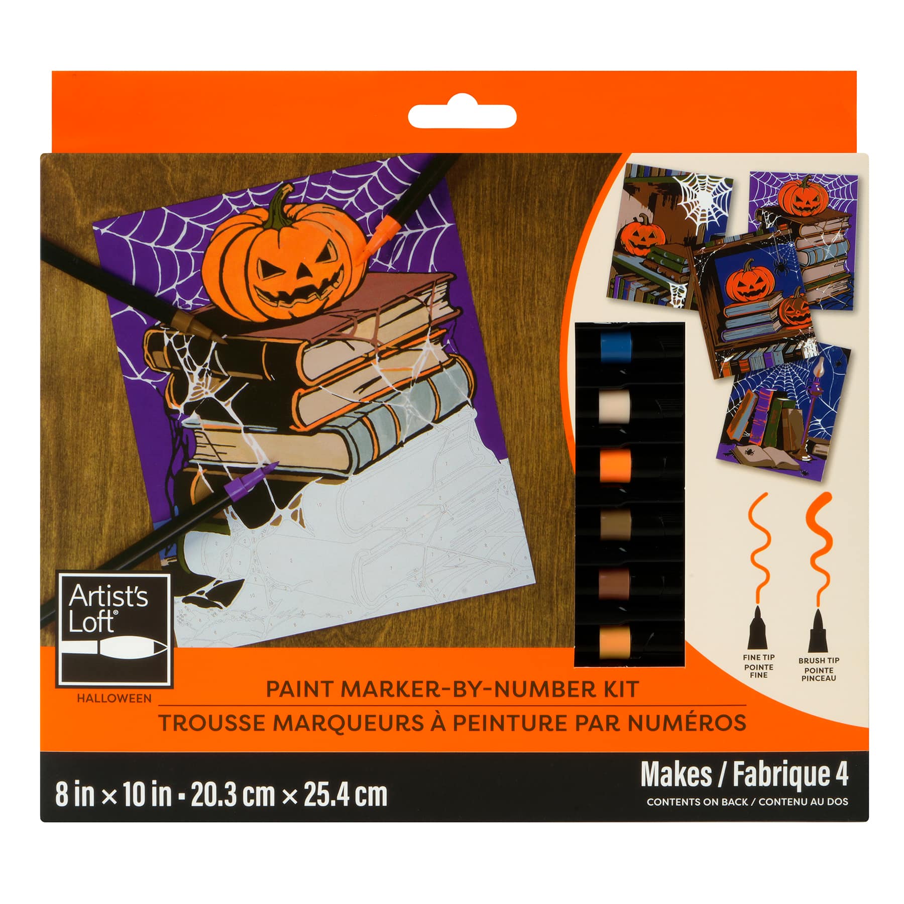 Halloween Library Paint Marker-by-Number Kit by Artist's Loft®