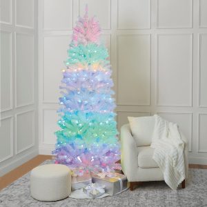 7.5ft. Pre-Lit Winterhaven Fir Artificial Christmas Tree, Color Changing Mini LED Lights by Ashland®