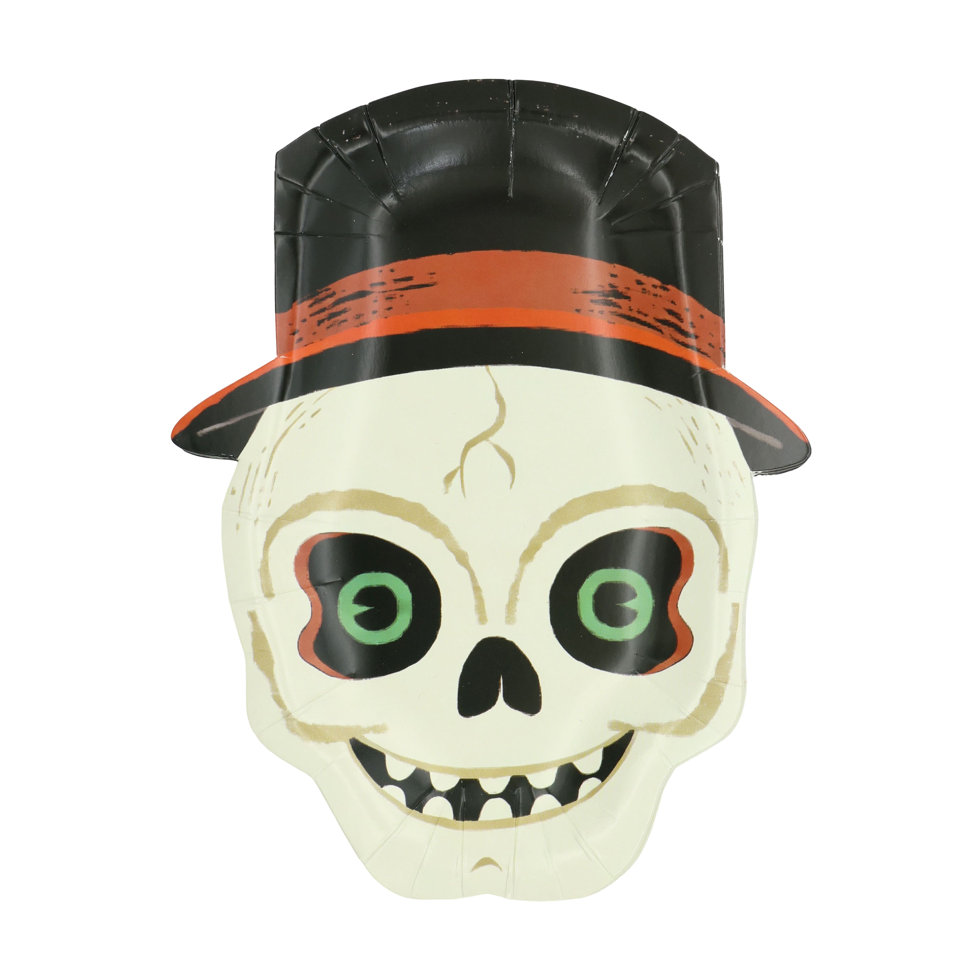7" Halloween Skull with Hat Paper Snack Plates, 10ct. by Celebrate It™