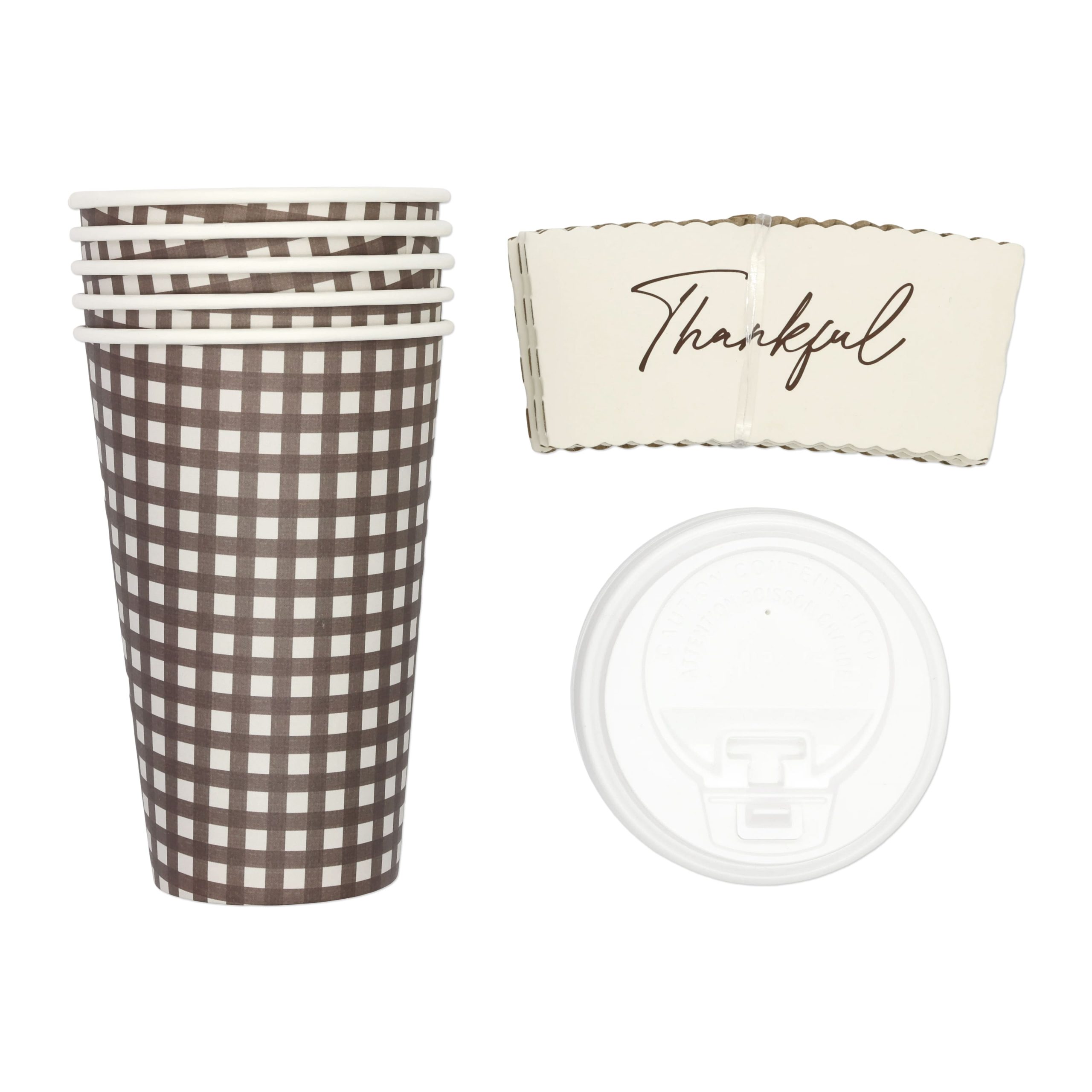 16oz.Thankful To-Go Hot Coffee Cups, 10ct. by Celebrate It™ - Image 3