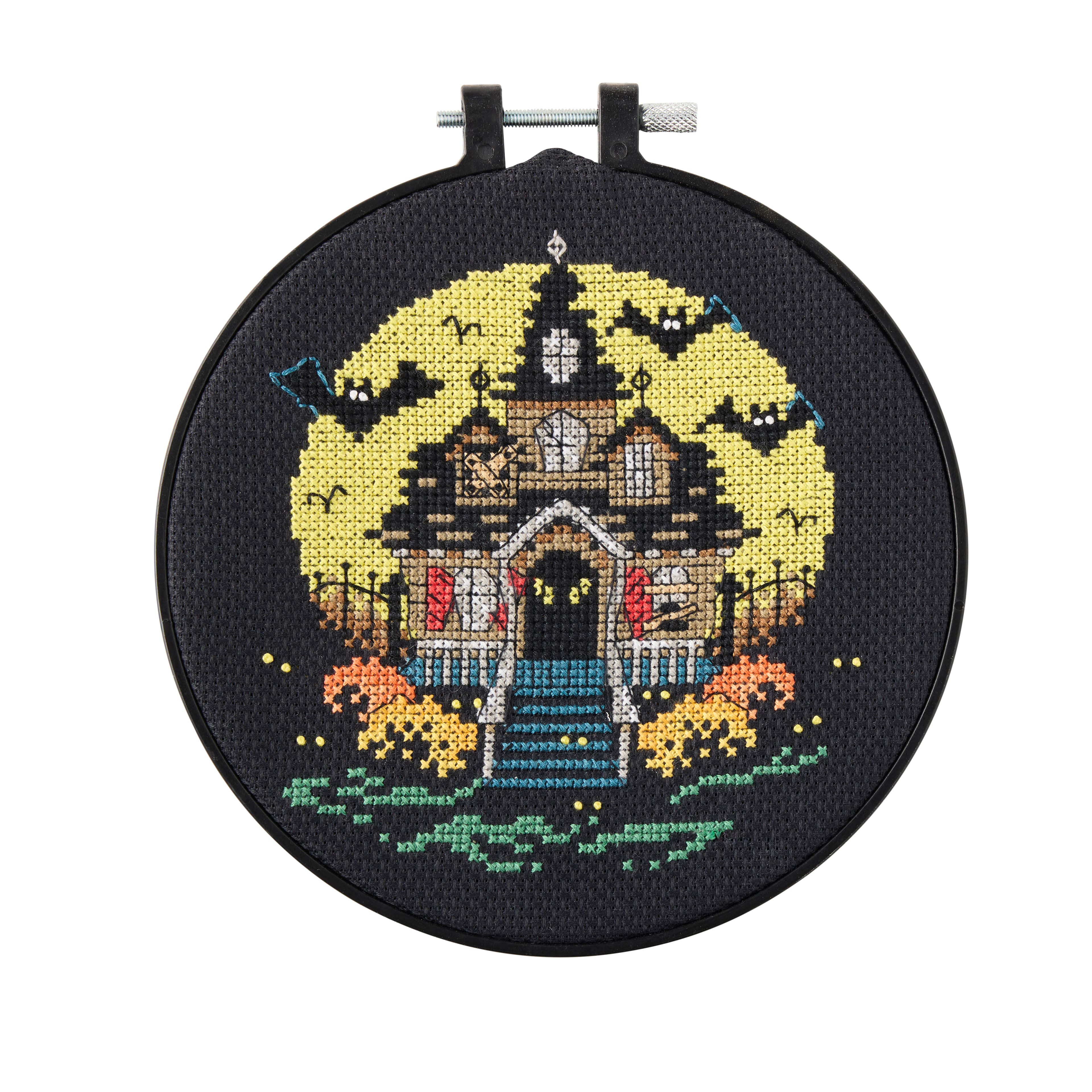 6" Haunted House Halloween Counted Cross Stitch Kit by Loops & Threads®