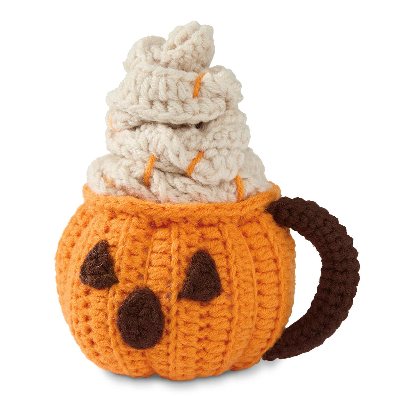 Caspian the Jack-o'-Lantern Cappuccino Halloween Crochet Kit by Loops & Threads®