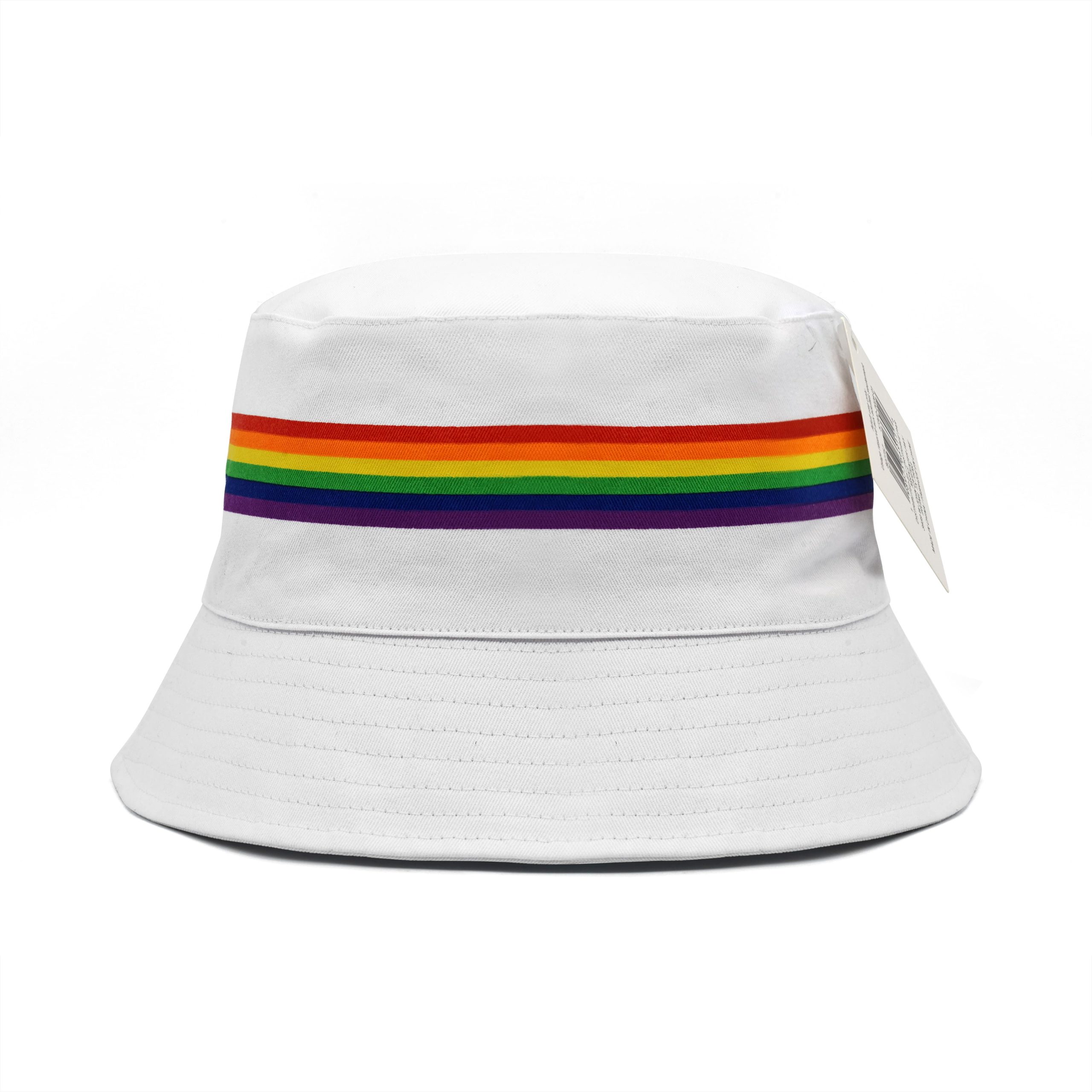 Pride Rainbow Stripes Adult Bucket Hat by Celebrate It™ - Image 4