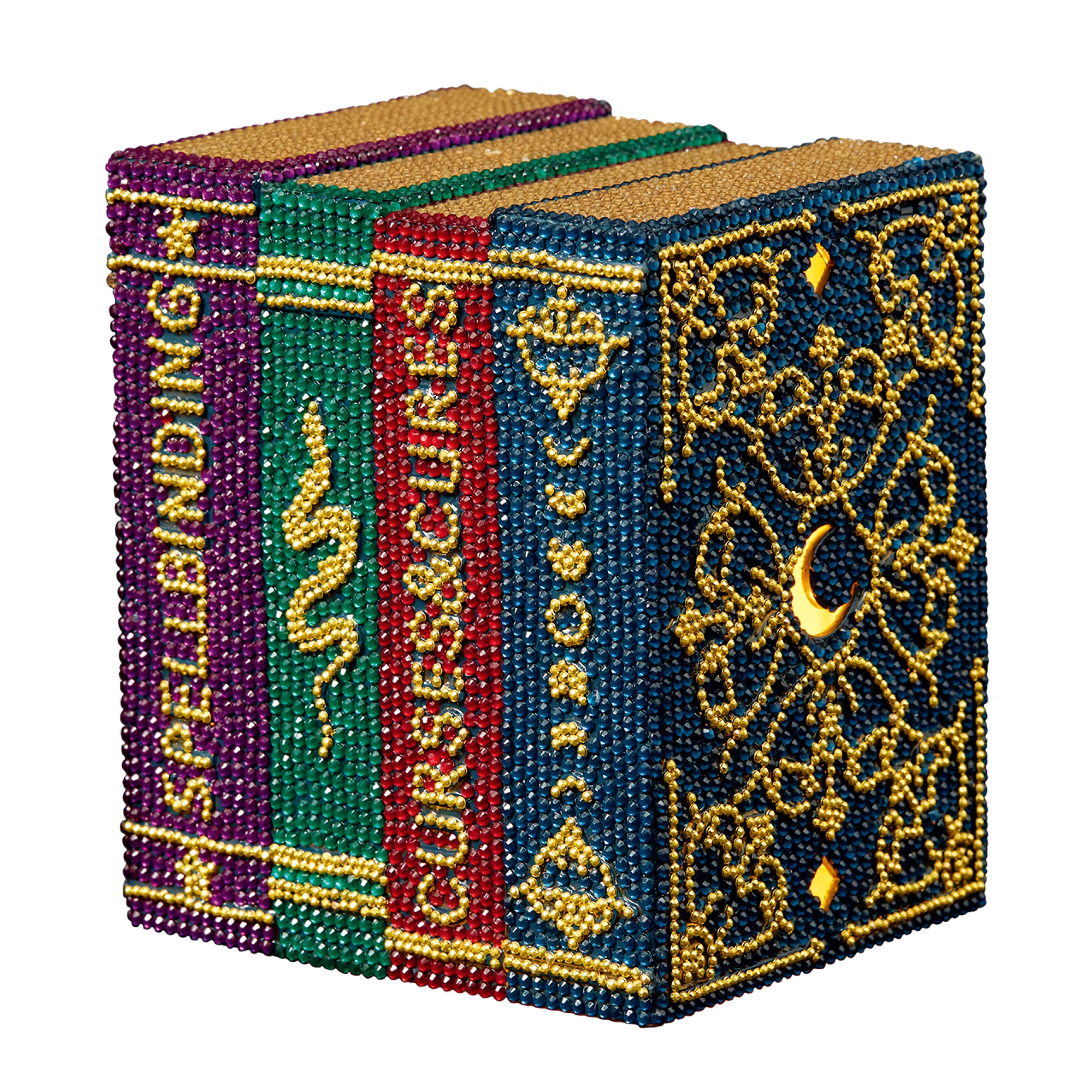5.25" Magic Spellbooks 3D LED Diamond Art Kit by Make Market®