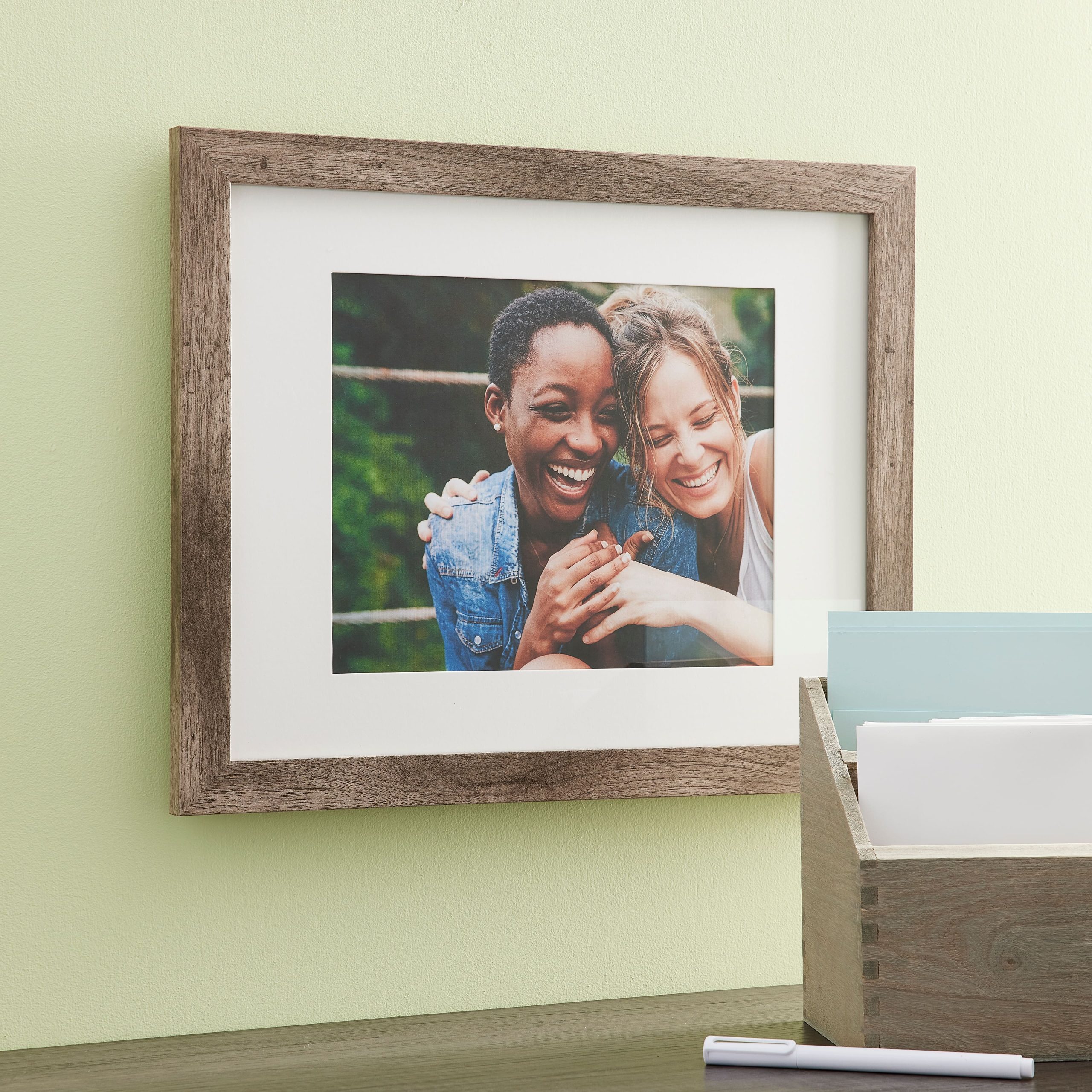 Gray Belmont Frame with Mat by Studio Décor® - Image 2