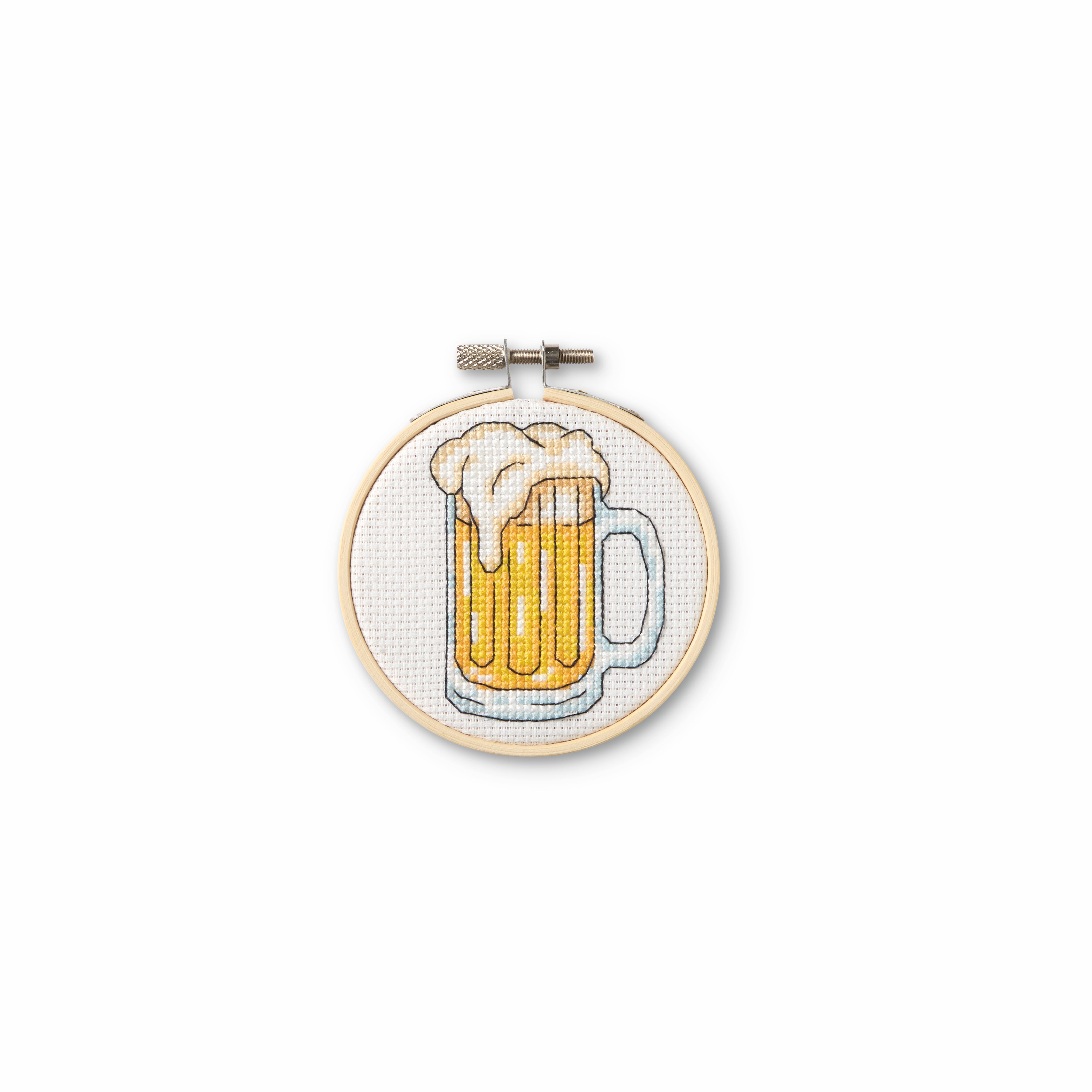 3.5" Beer Cross Stitch Kit by Loops & Threads®