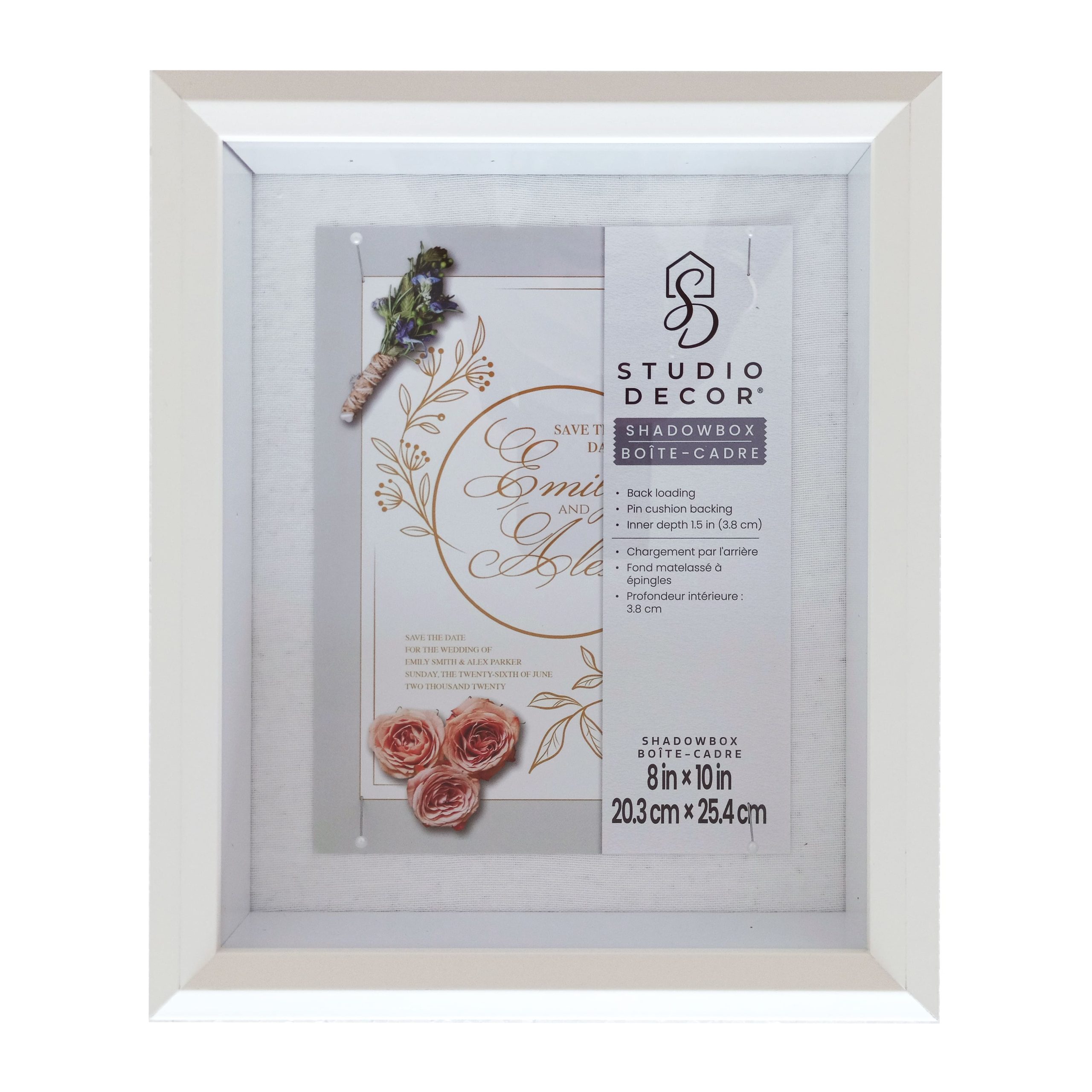 White Beveled Shadow Box by Studio Décor®
