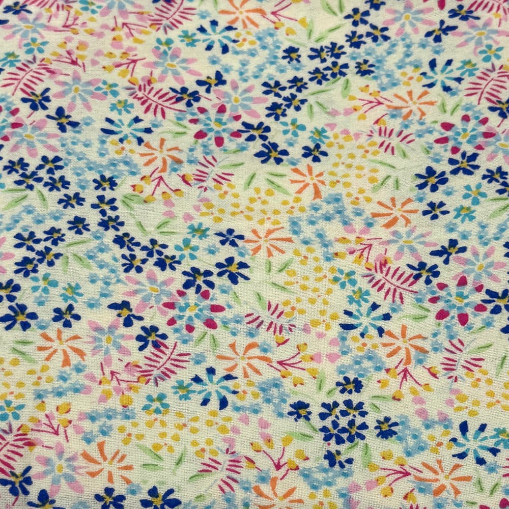 Feldman Multicolor Ditsy Floral Cotton Flannel