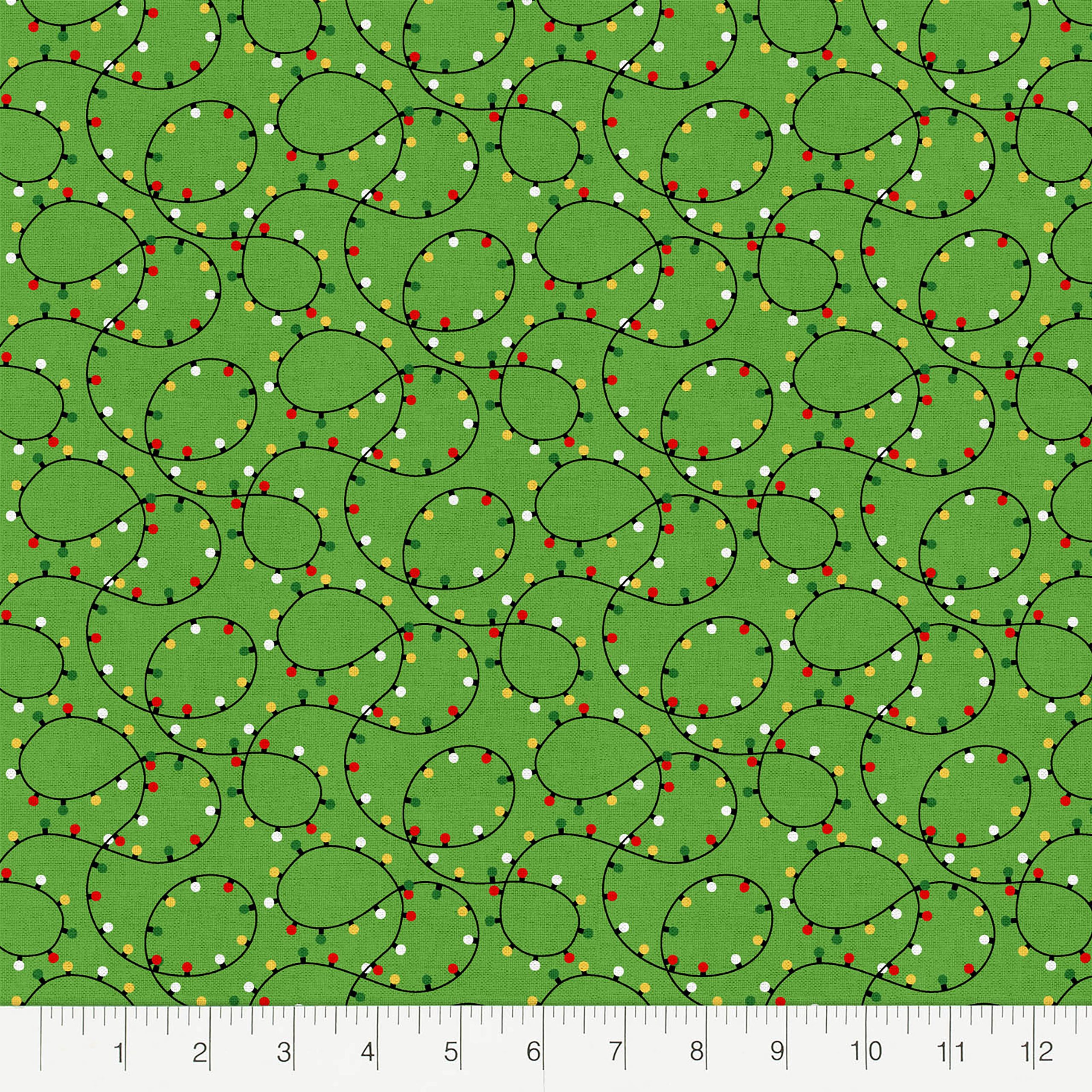 Fabric Editions Holiday Lights Cotton Fabric - Image 2
