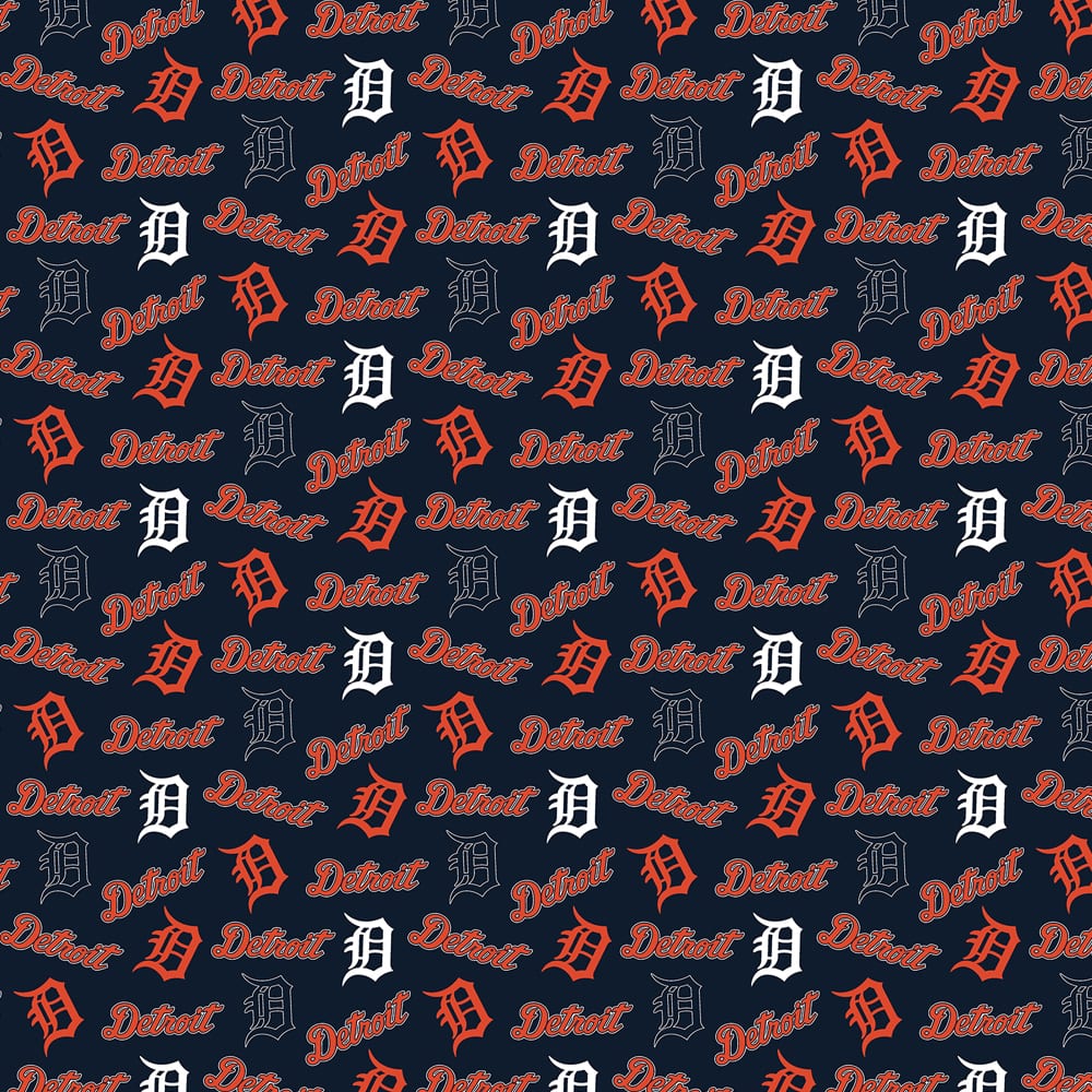 MLB Detroit Tigers Cotton Fabric