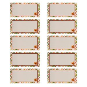 Thanksgiving Plaid Paper Place Cards, 10 pack. by Celebrate It™
