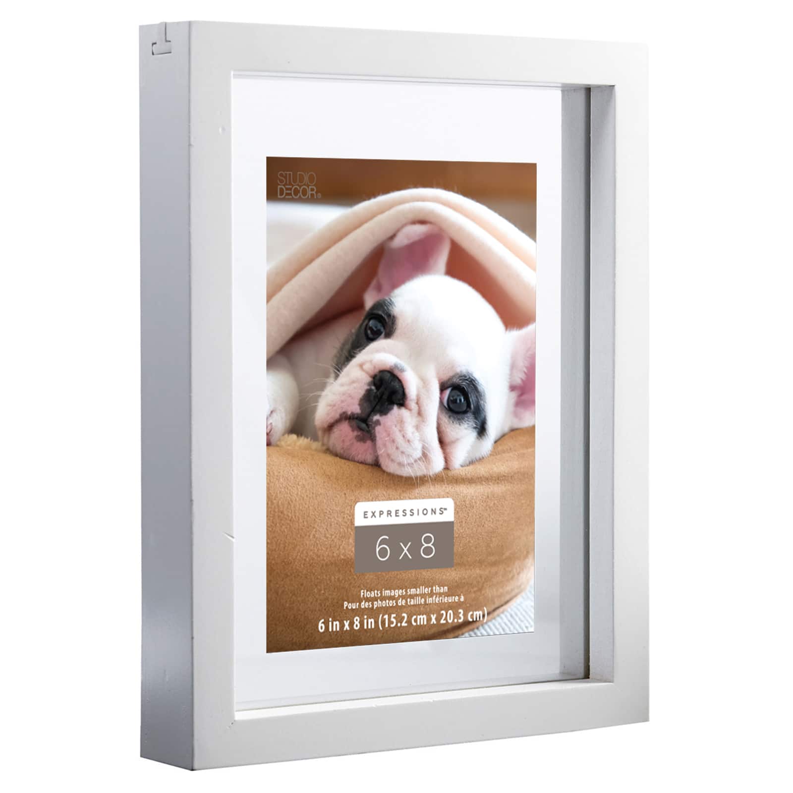 Expressions™ 6" x 8" White Float Frame by Studio Décor® - Image 4
