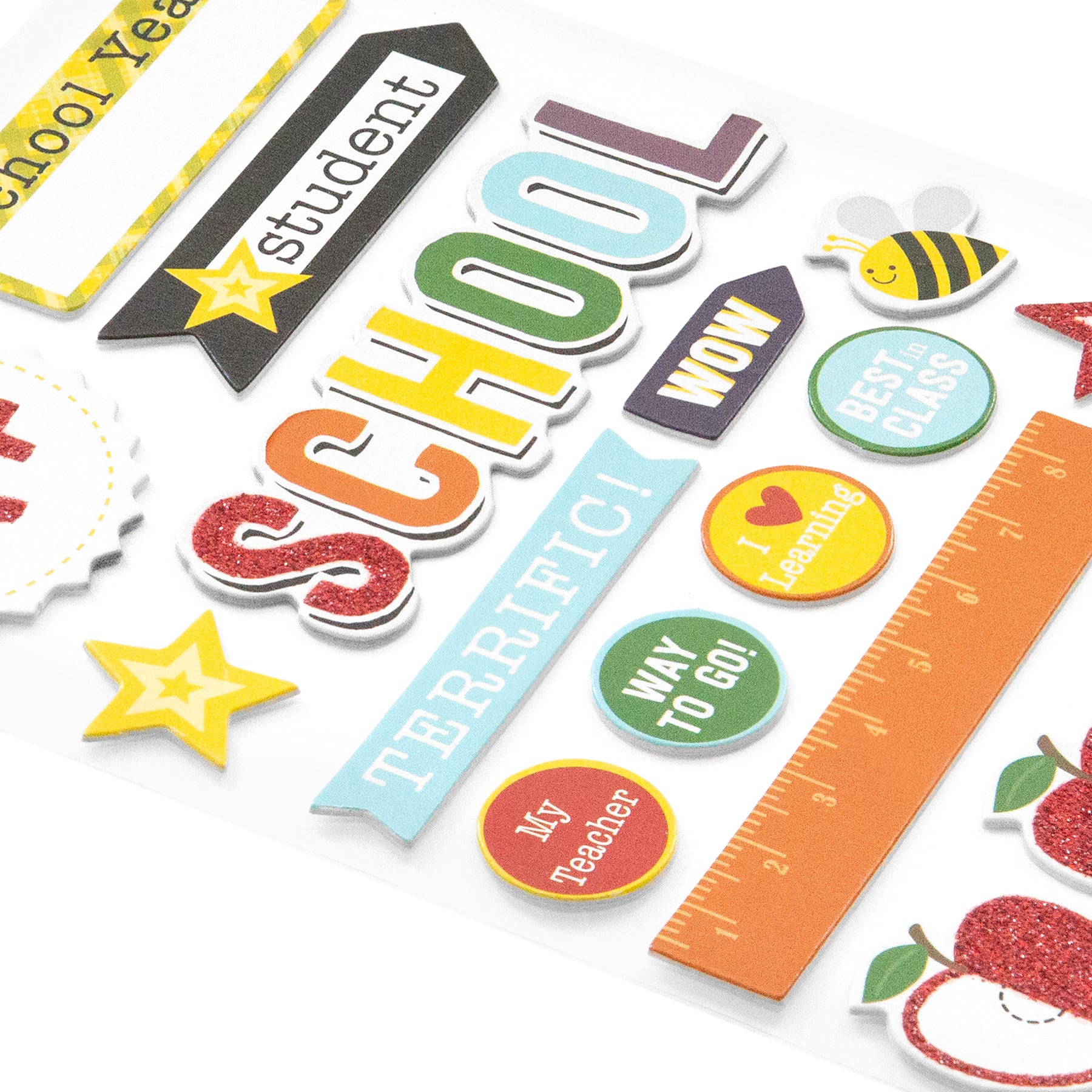 School Flipbook Chipboard Dimensional Stickers by Recollections™ - Image 3