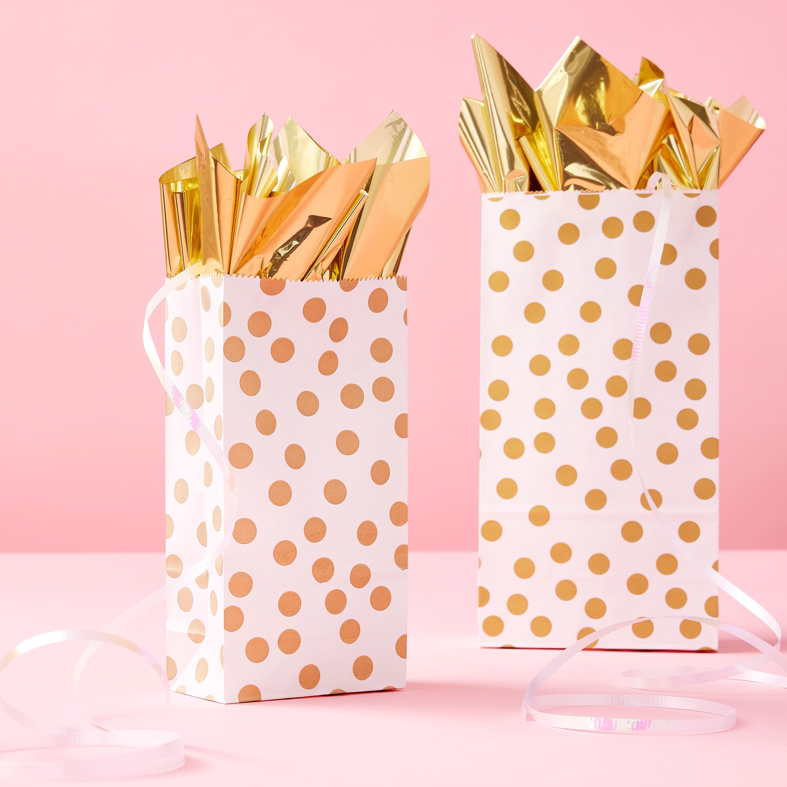 Small White & Gold Treat Bags By Celebrate It™ - Image 2