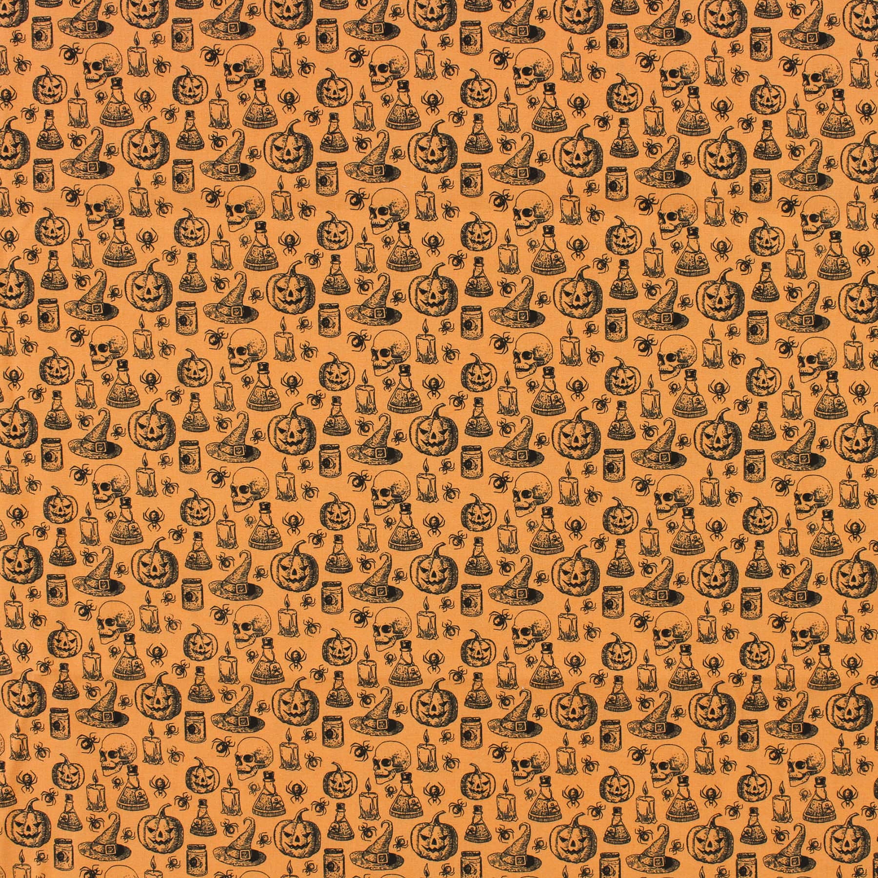 Richloom Cackle Pumpkin Cotton Quilting Fabric
