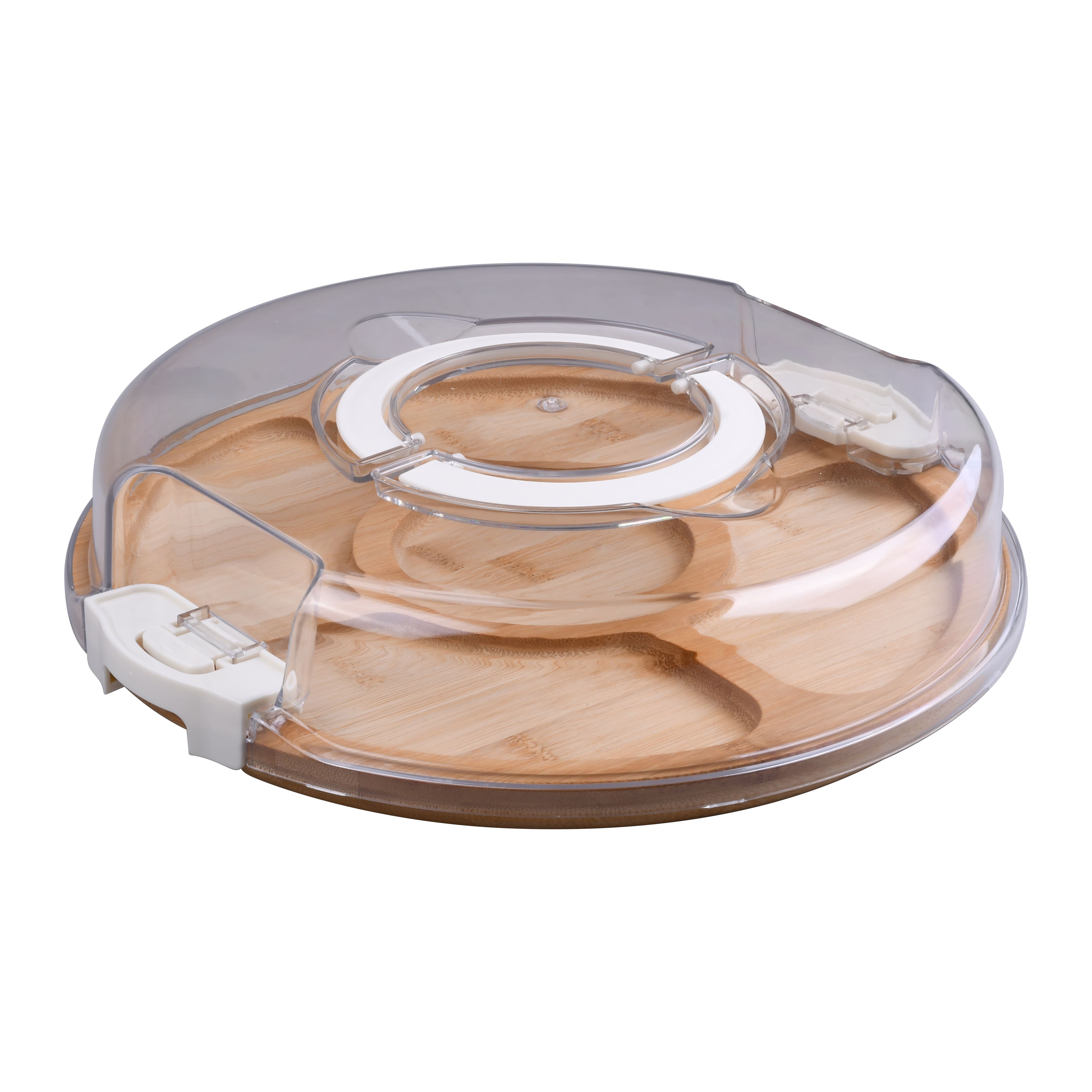 Round Wood Snackle Box by Makery™