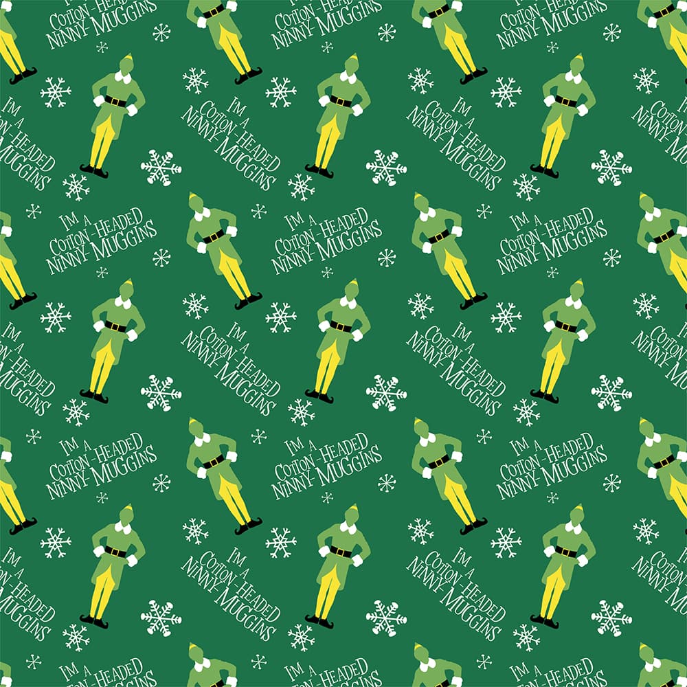 Elf Green Cotton-Headed Quilting Fabric