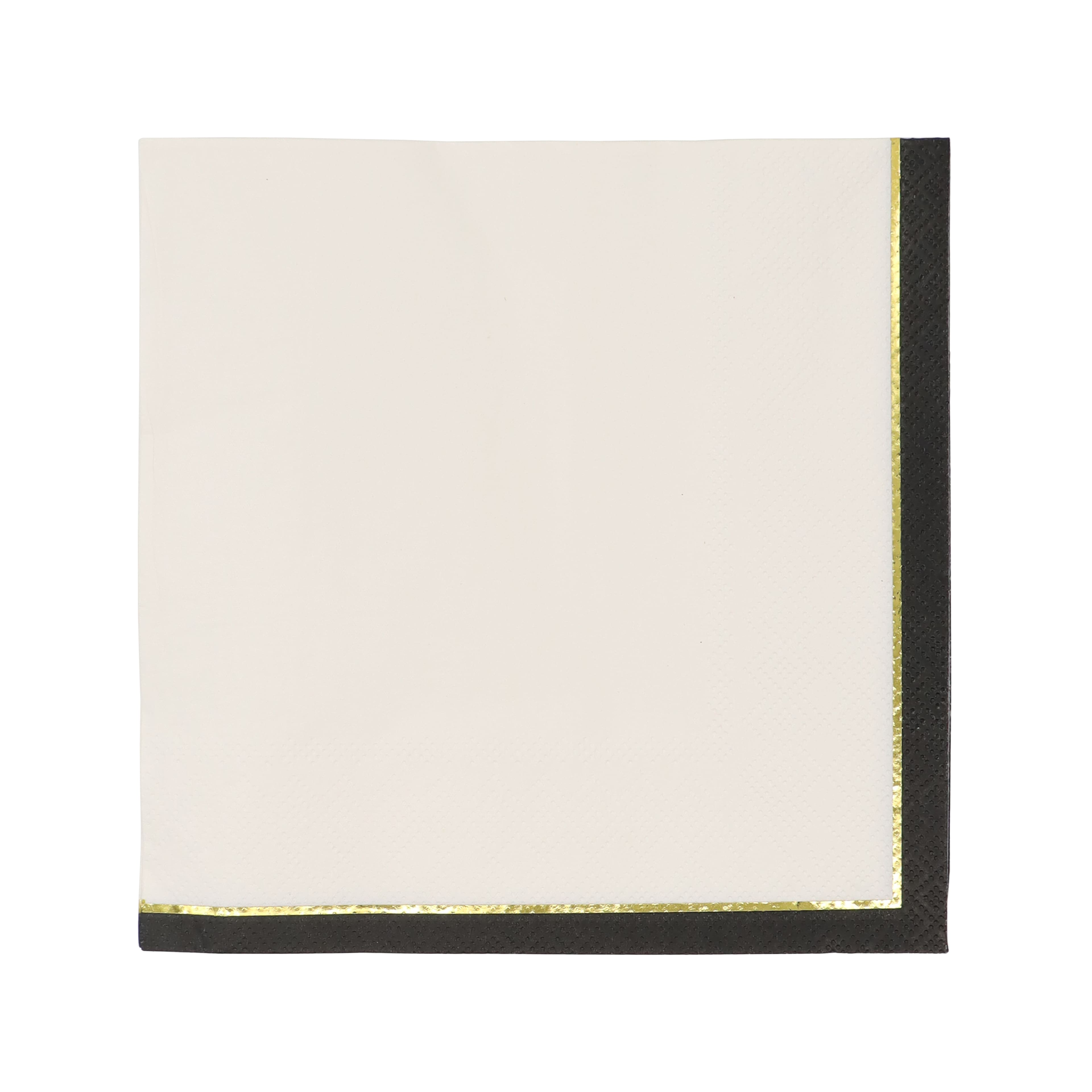 Cream & Black Lunch Napkins, 20ct. by Celebrate It™