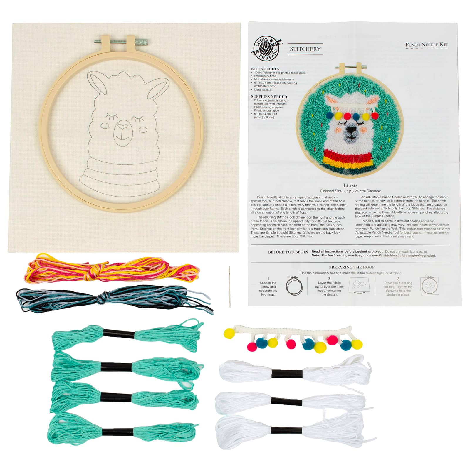 Llama Punch Needle Kit by Loops & Threads® - Image 4