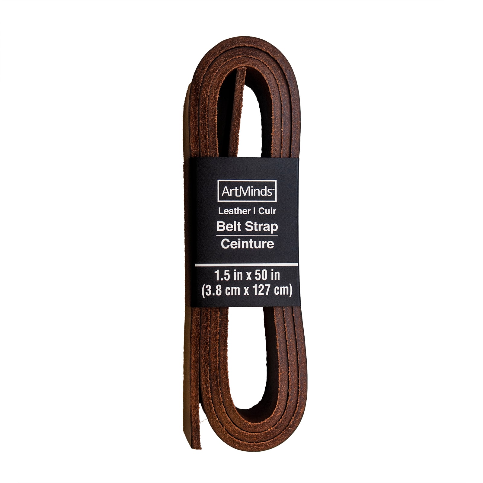 Brown Leather Belt Strap by ArtMinds™ - Image 3