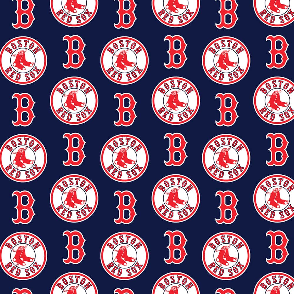 MLB Boston Red Sox Logo Cotton Fabric