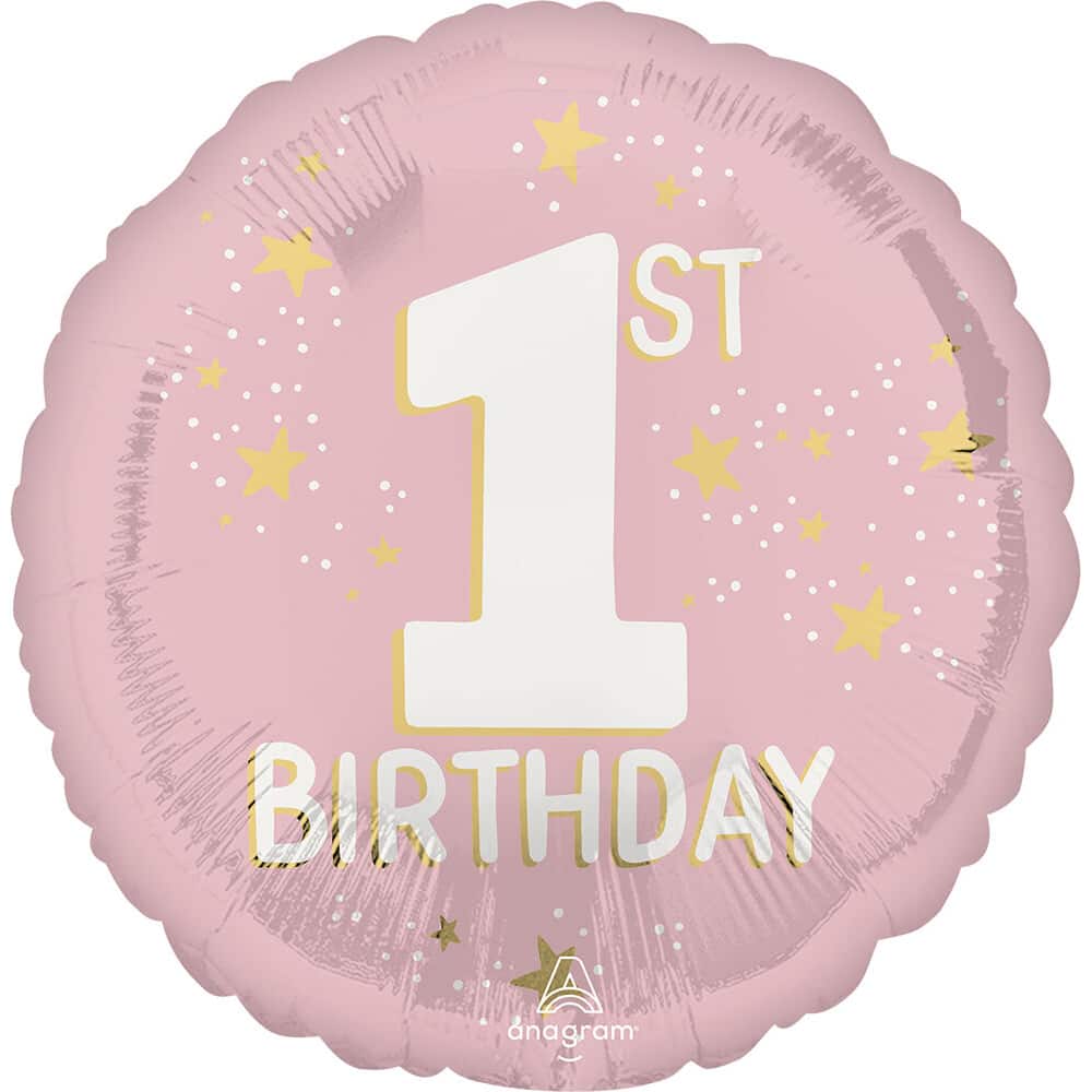17" Little Miss One-derful 1st Birthday Foil Balloon