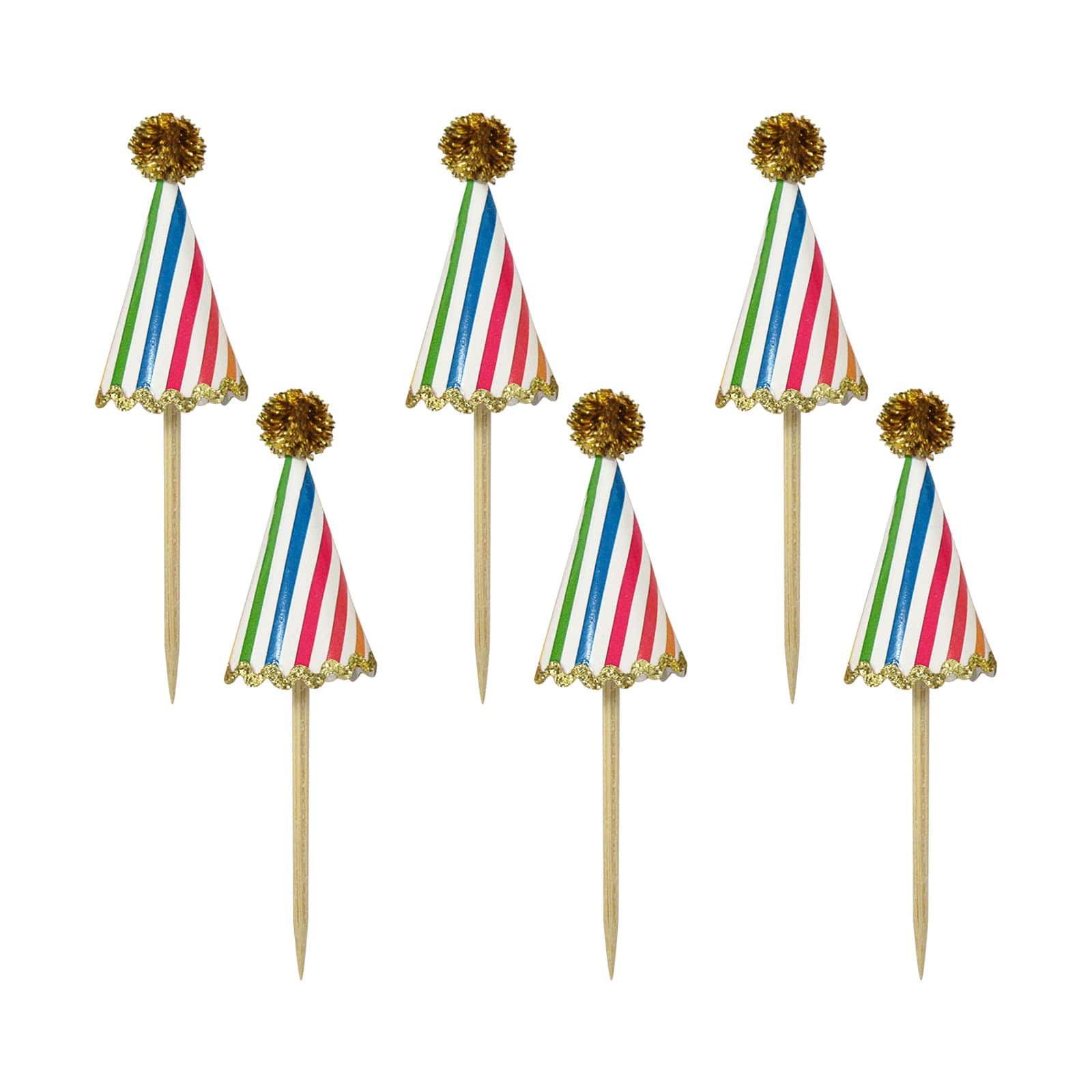 Bakeware Party Hat Treat Toppers by Celebrate It®