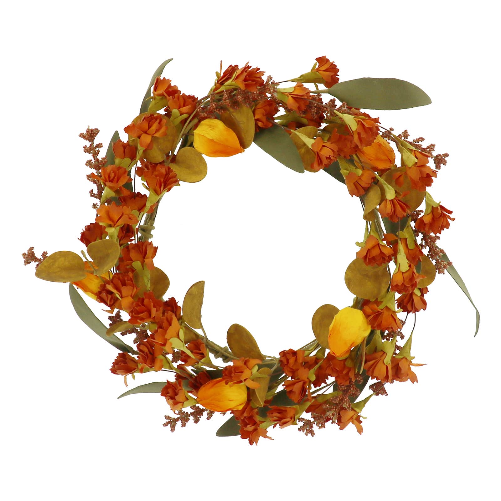 12" Yellow & Orange Wildflower Wreath by Ashland®