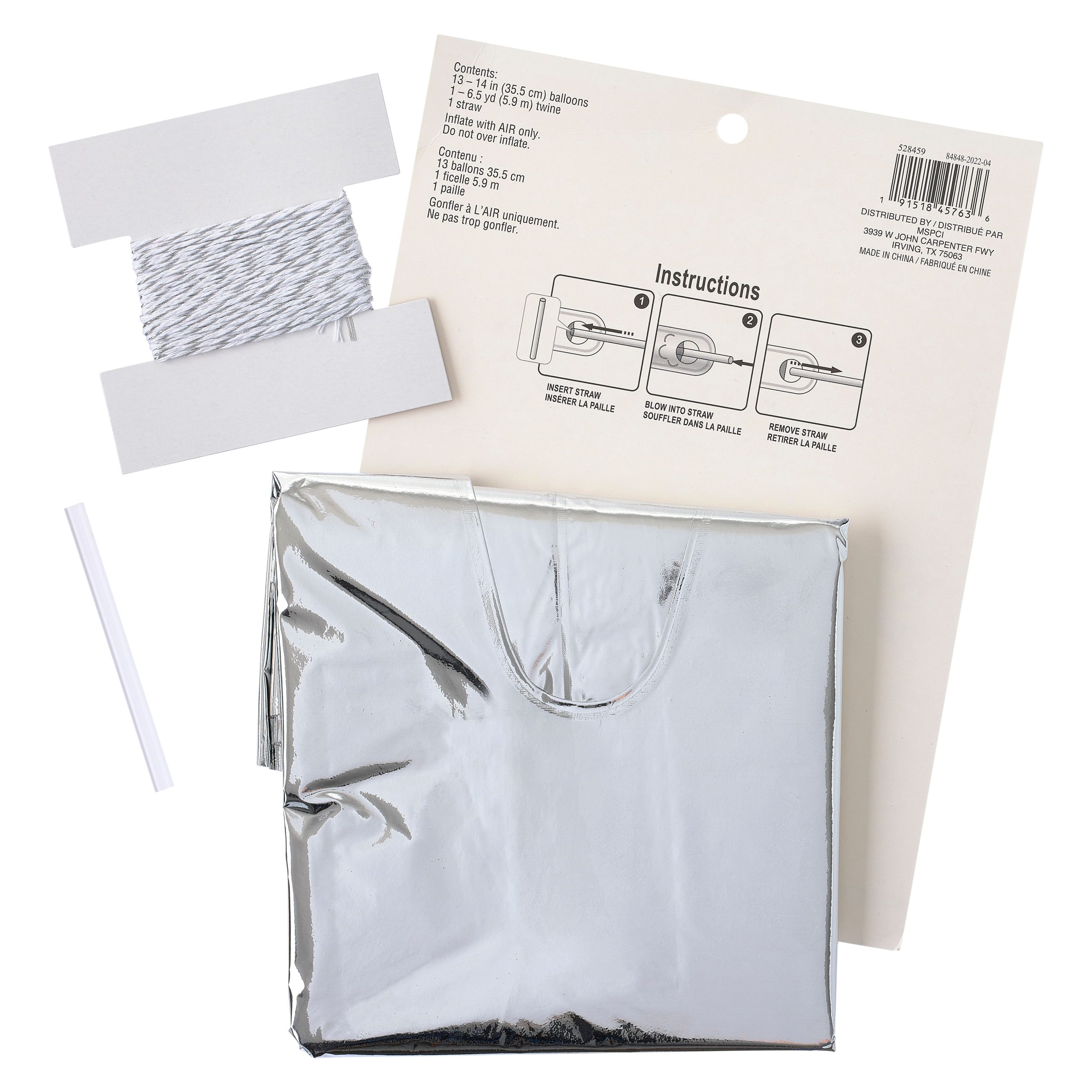 Happy Birthday Silver Foil Balloon Banner Kit By Celebrate It™ - Image 3