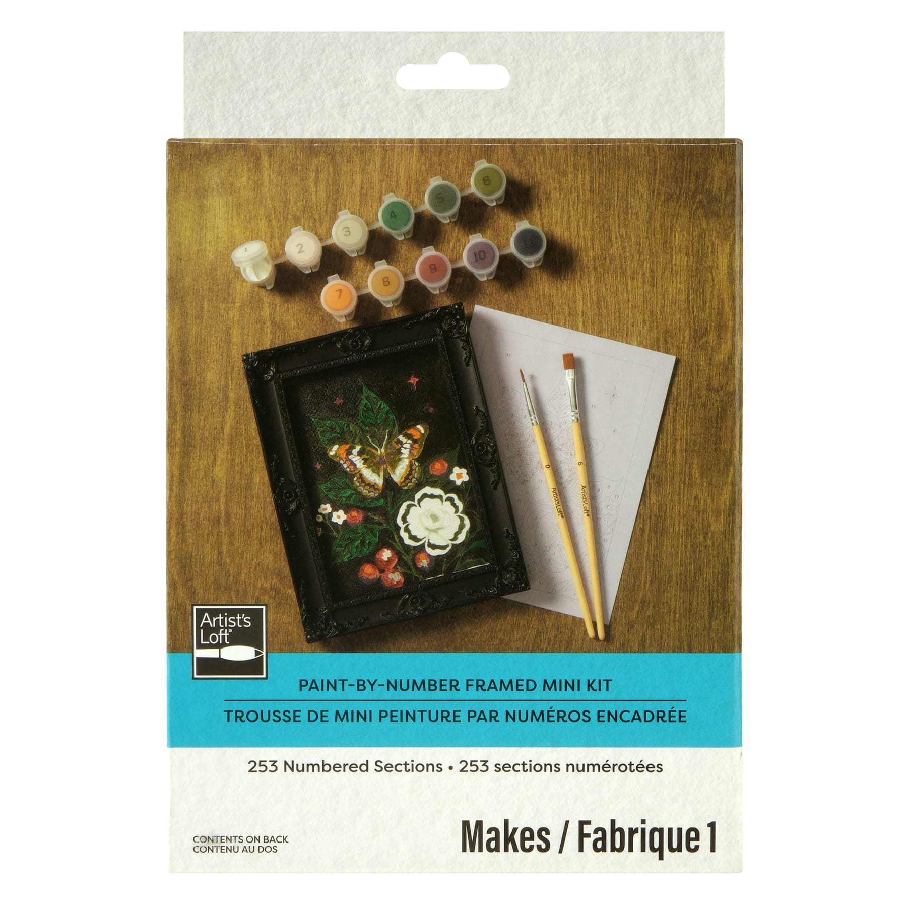 Moth Leaf Paint-by-Number Framed Mini Kit by Artist's Loft®