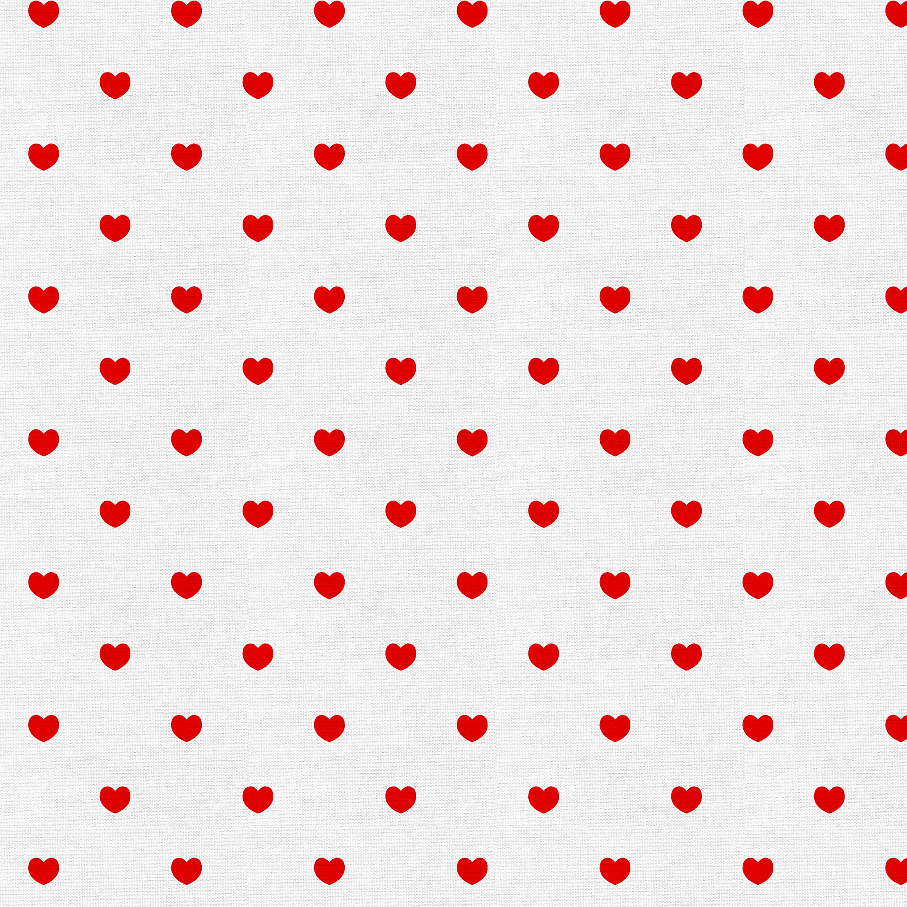 Fabric Editions White Hearts Cotton Fabric