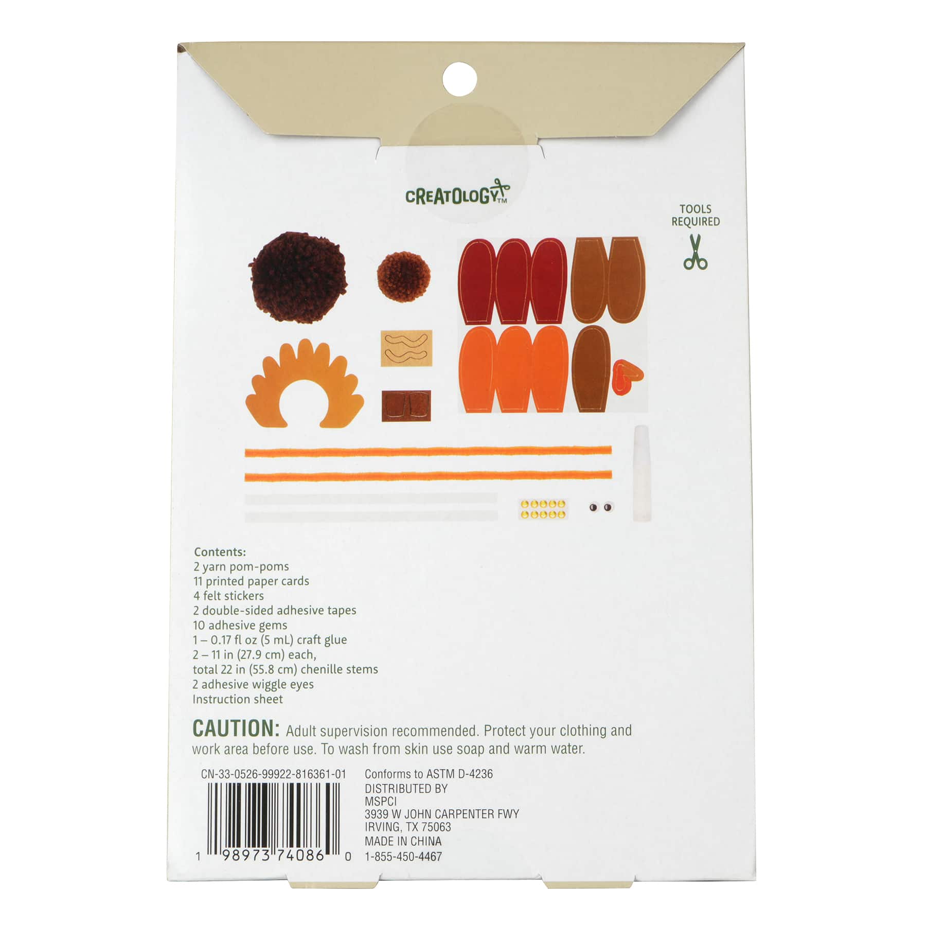 Thanksgiving Pom Pom Turkey Craft Kit by Creatology™ - Image 2