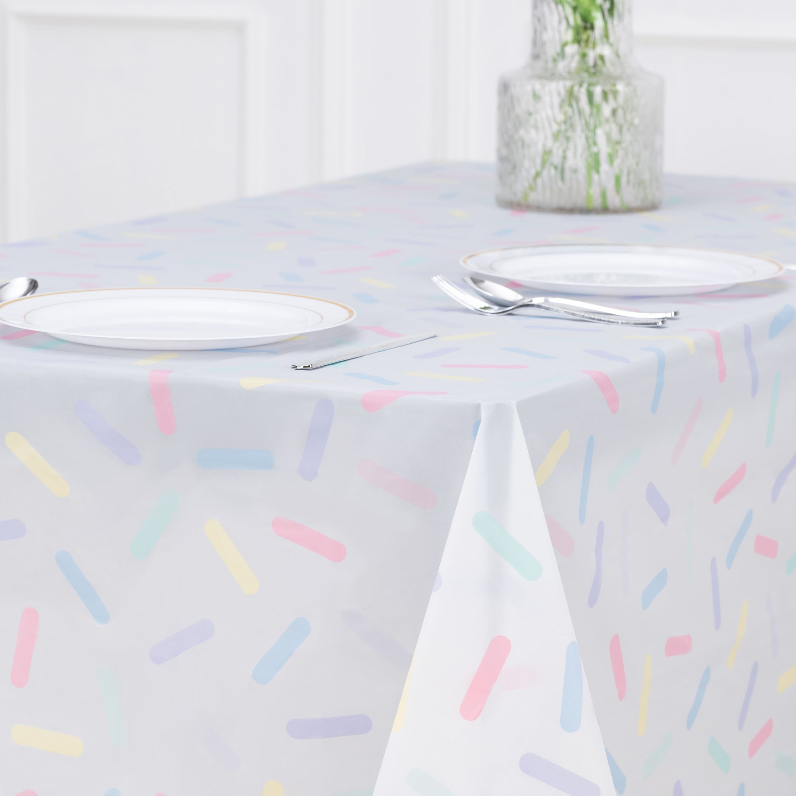 54" x 108" Plastic Table Cover by Celebrate It™ - Image 2