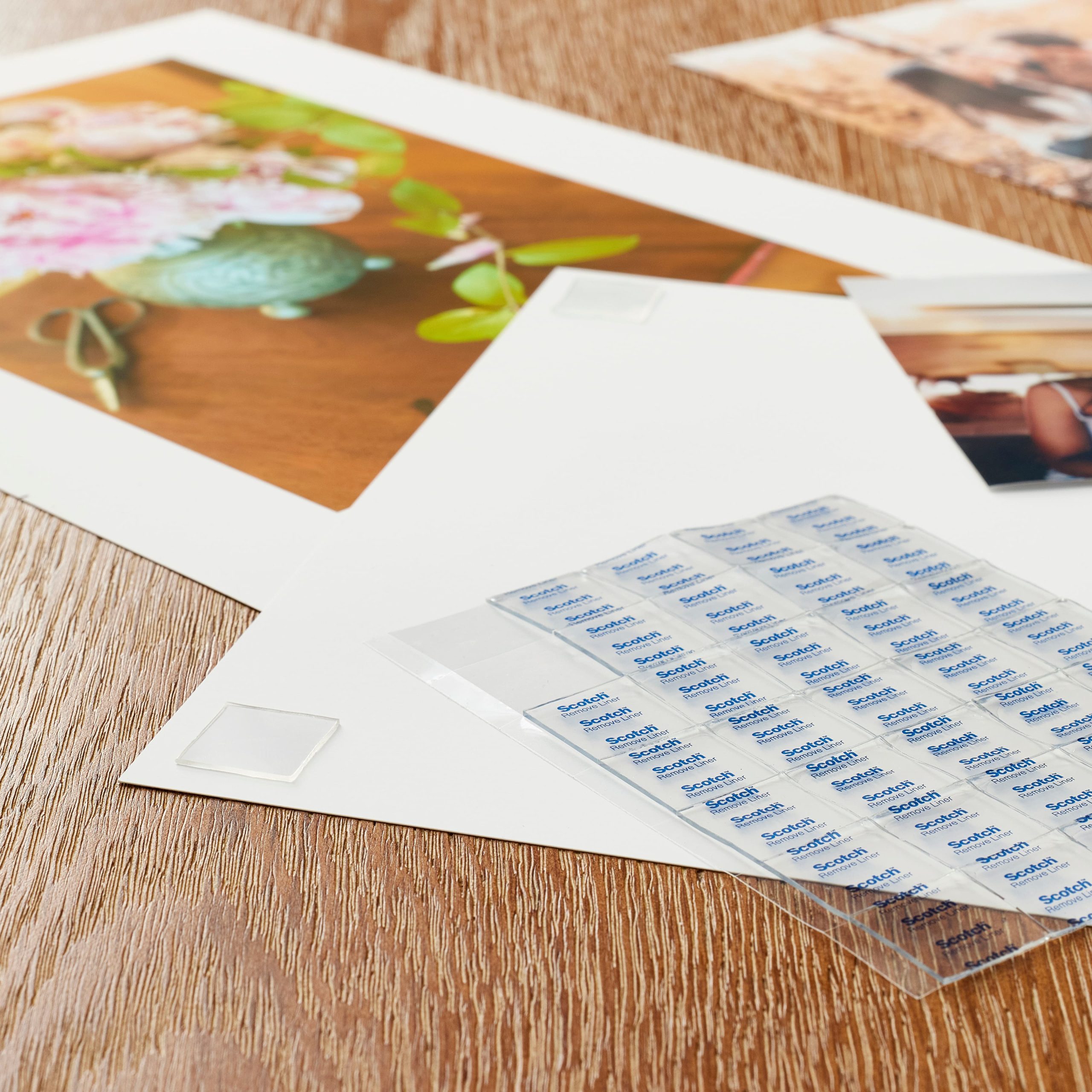 Scotch® Removable Mounting Tape Squares, Transparent - Image 2